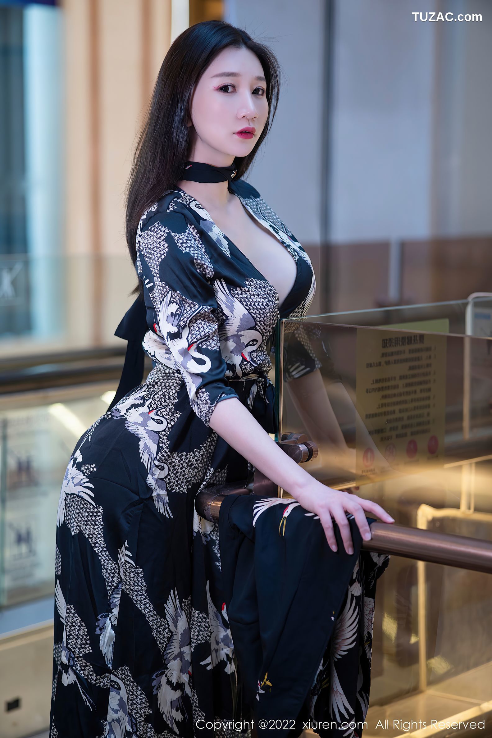 XiuRen秀人网-4759-顾乔楠Cora-性感内衣超薄肉丝-2022.03.23