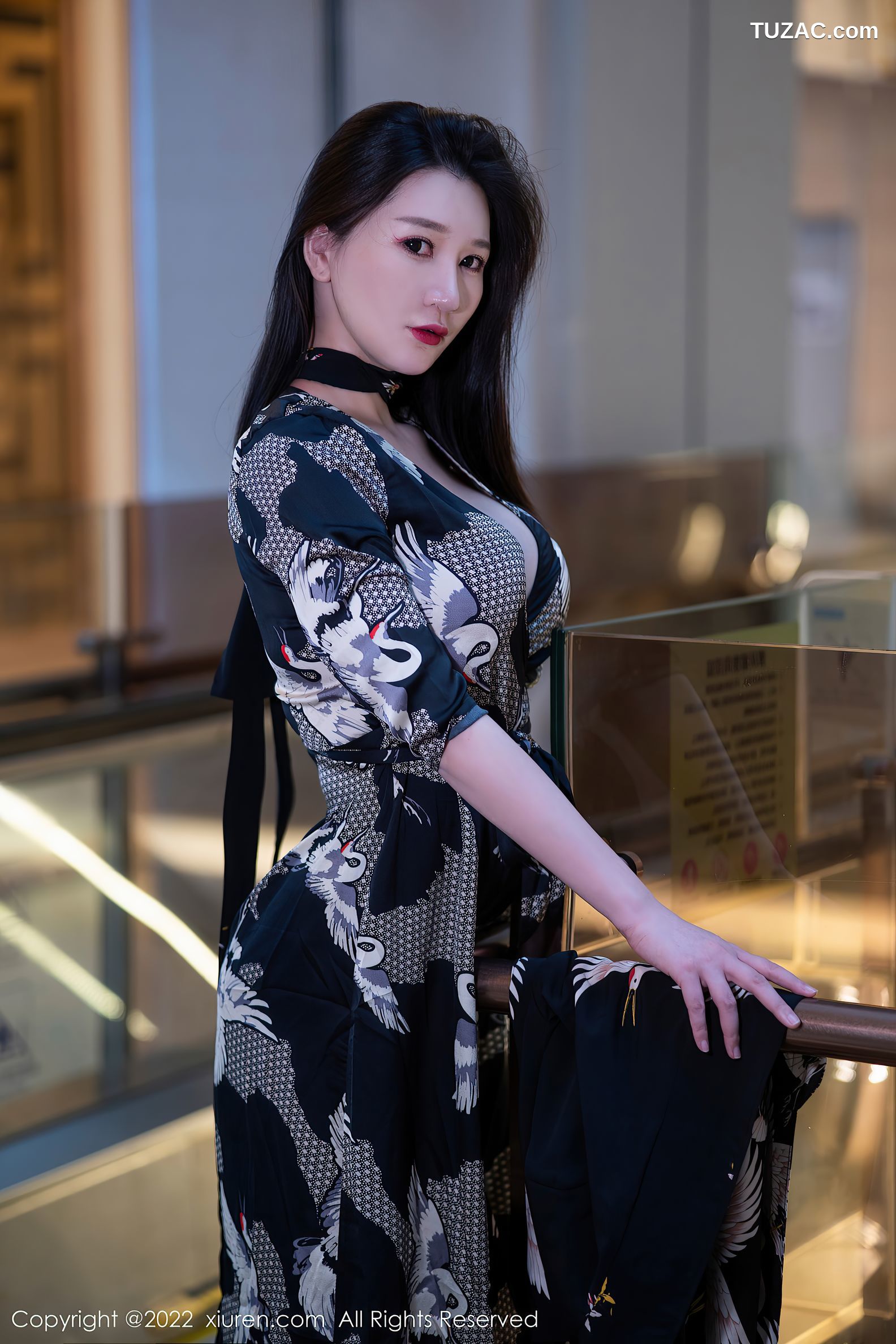 XiuRen秀人网-4759-顾乔楠Cora-性感内衣超薄肉丝-2022.03.23