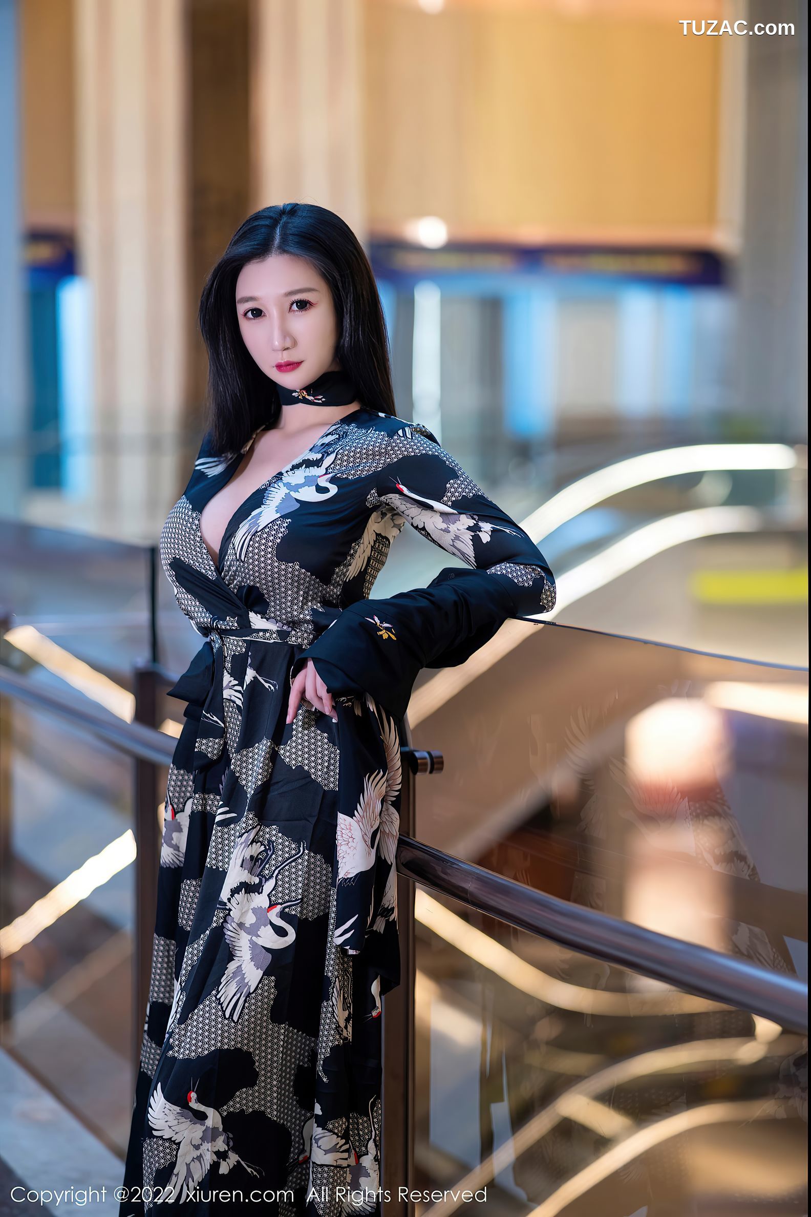 XiuRen秀人网-4759-顾乔楠Cora-性感内衣超薄肉丝-2022.03.23