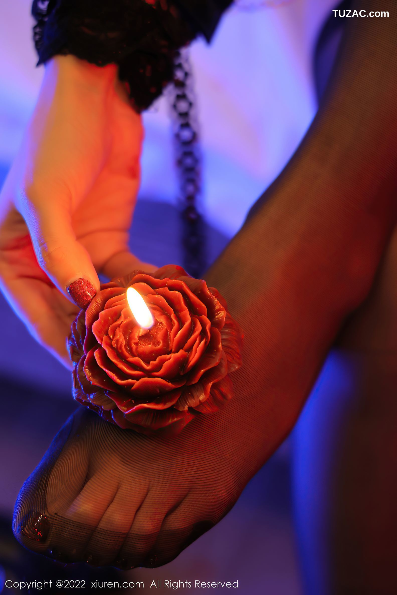 XiuRen秀人网-4810-果儿Victoria-三亚旅拍黑色皮质情趣内衣-2022.04.01