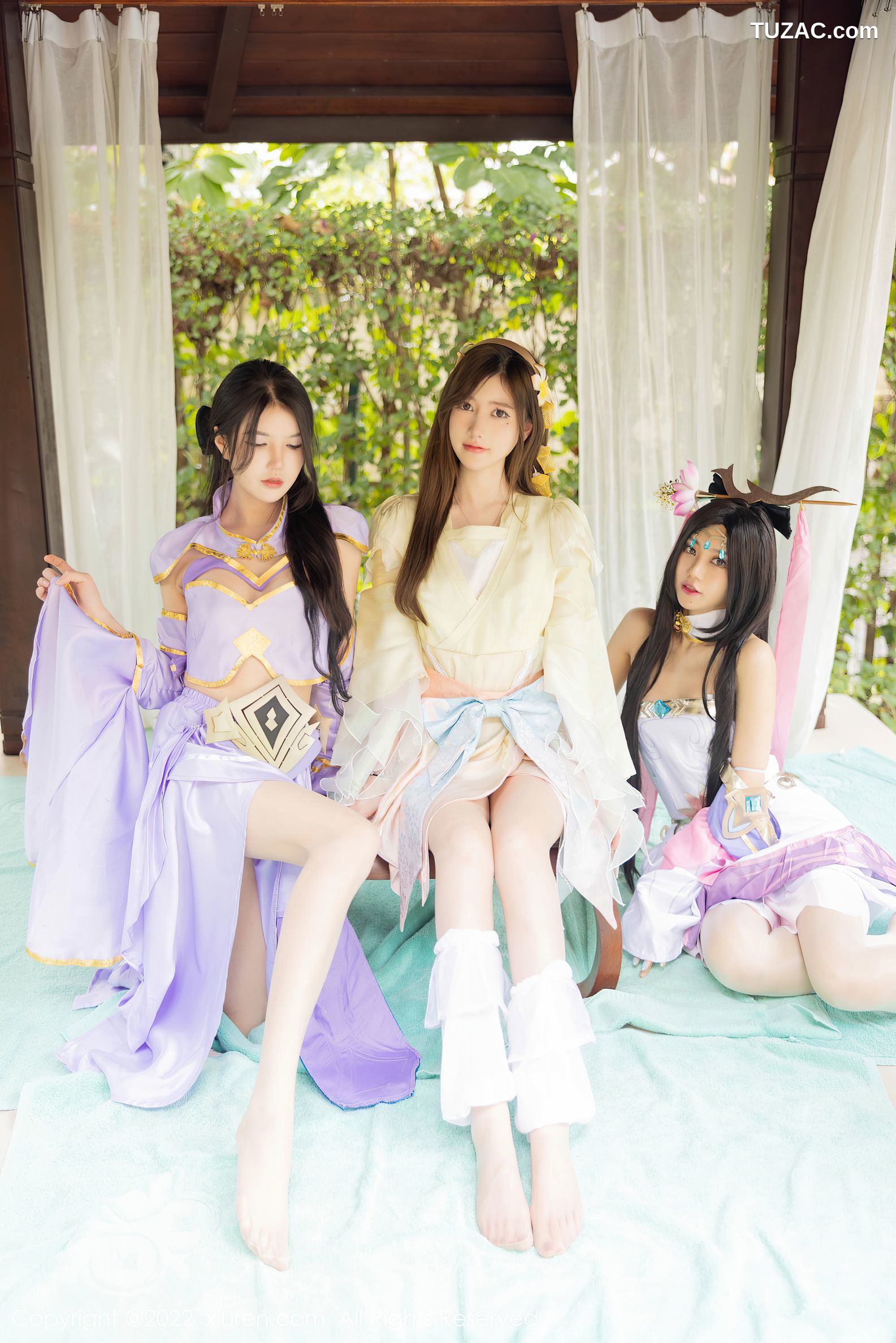 XiuRen秀人网-4948-绮里嘉-美桃酱-媛媛酱-性感Cosplay装扮-2022.04.29