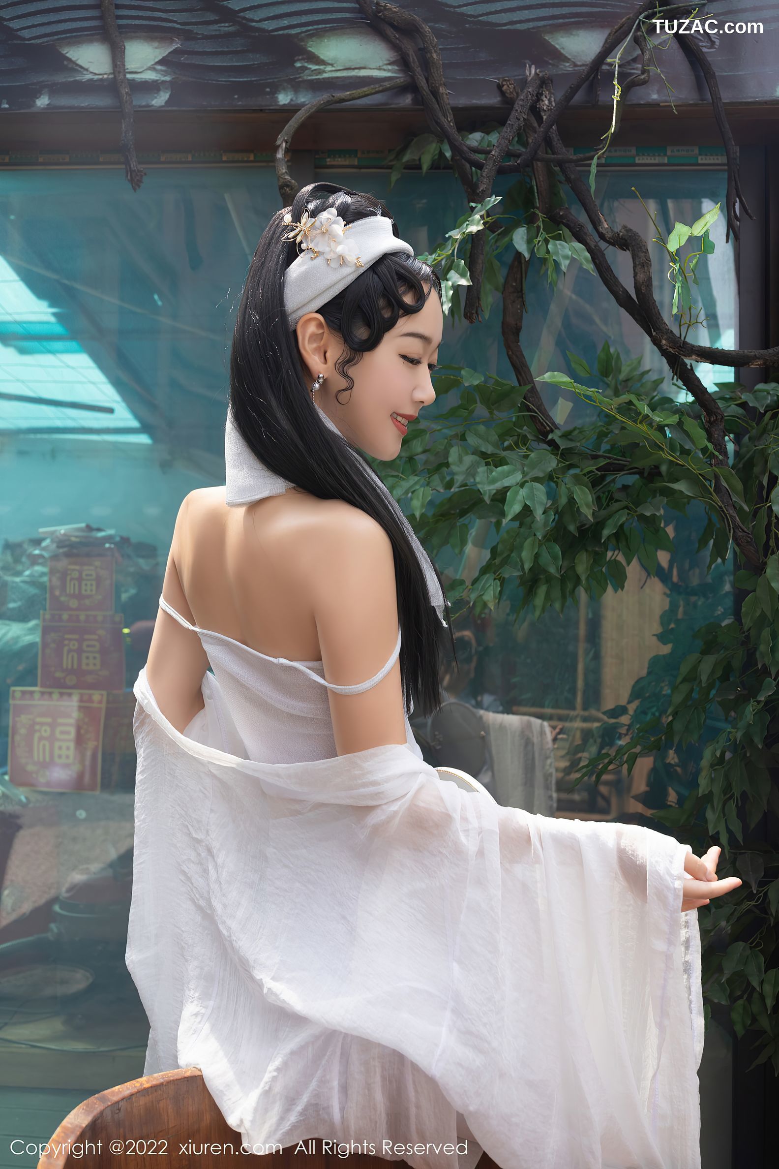 XiuRen秀人网-4952-唐安琪-陆萱萱-古装合拍主题性感内衣肉丝-2022.04.29