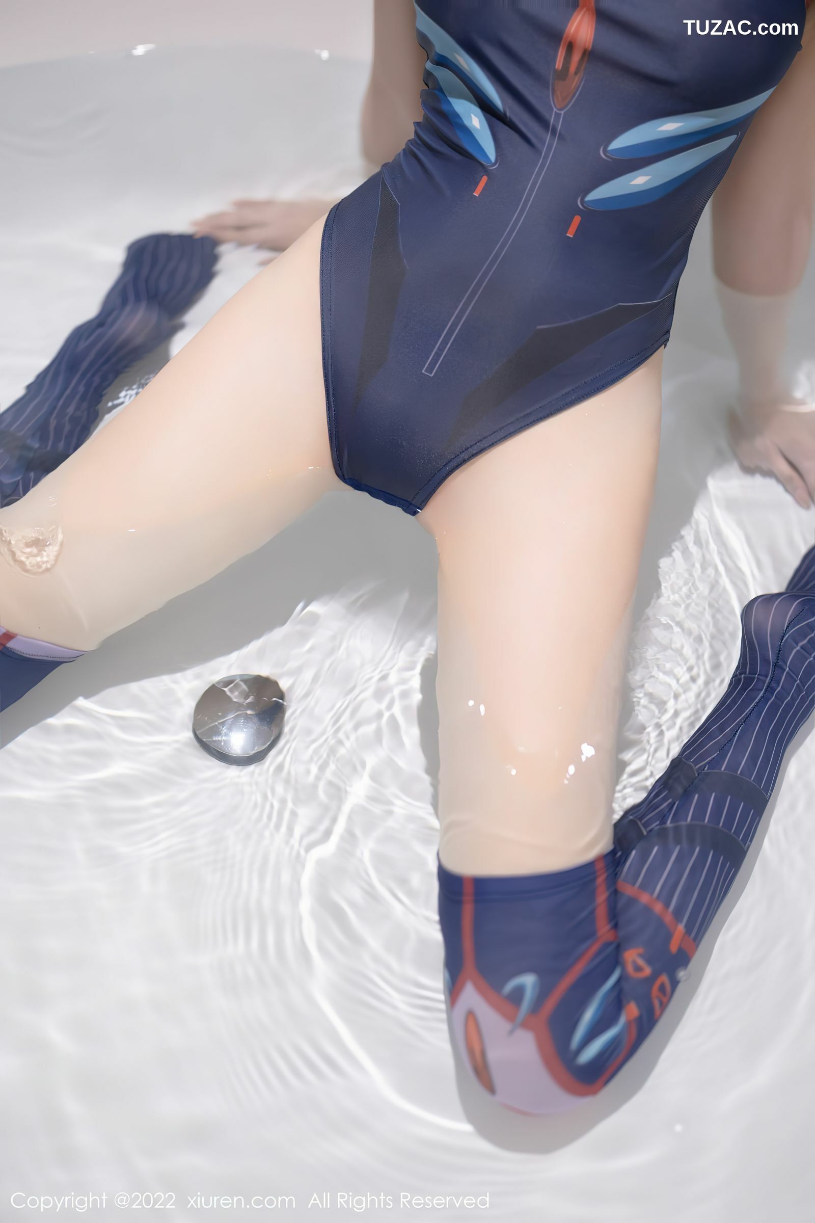 XiuRen-No.5074-王馨瑶-Yanni-蓝紫色泳服