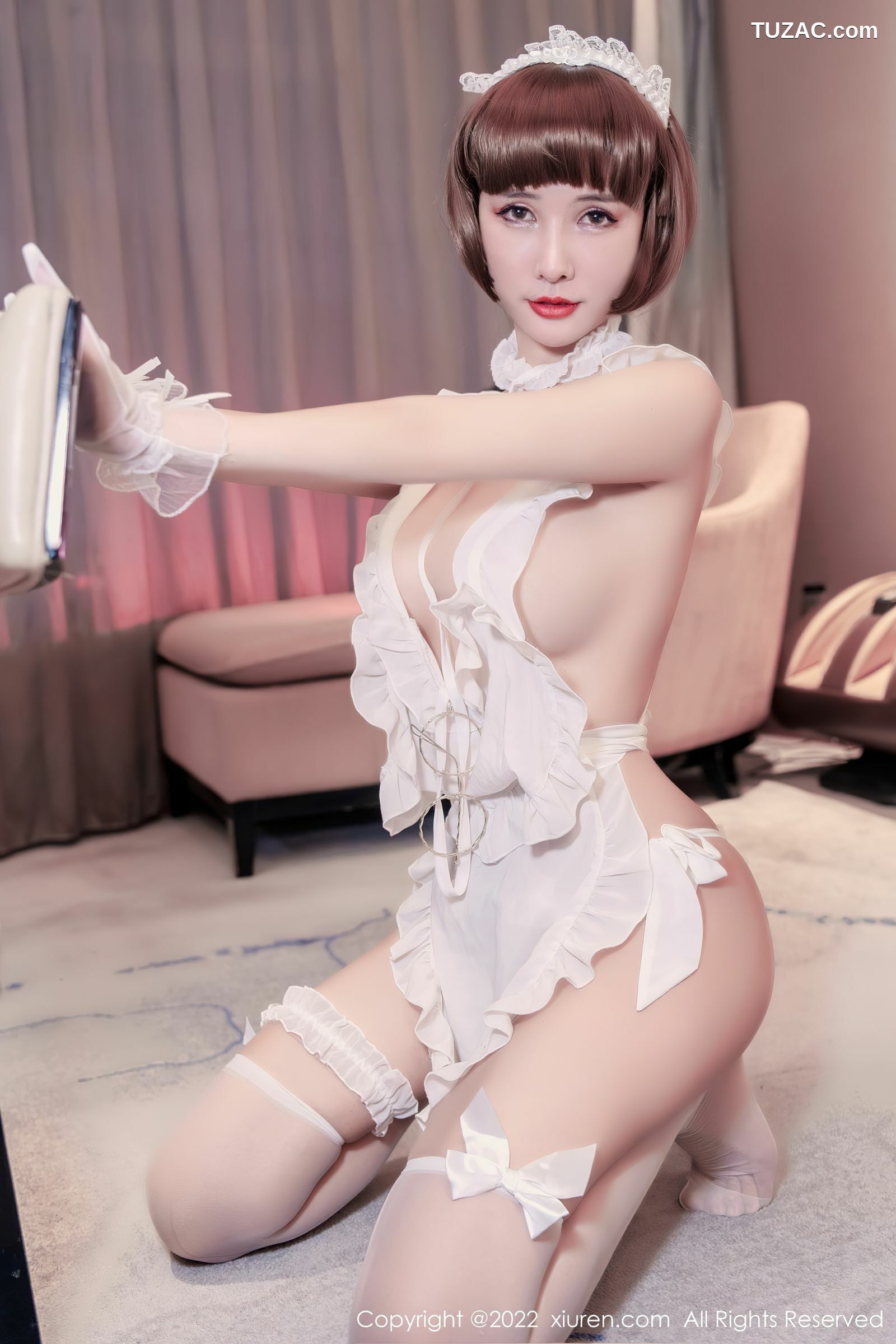 XiuRen-No.5116-夏沫沫-白色女仆装
