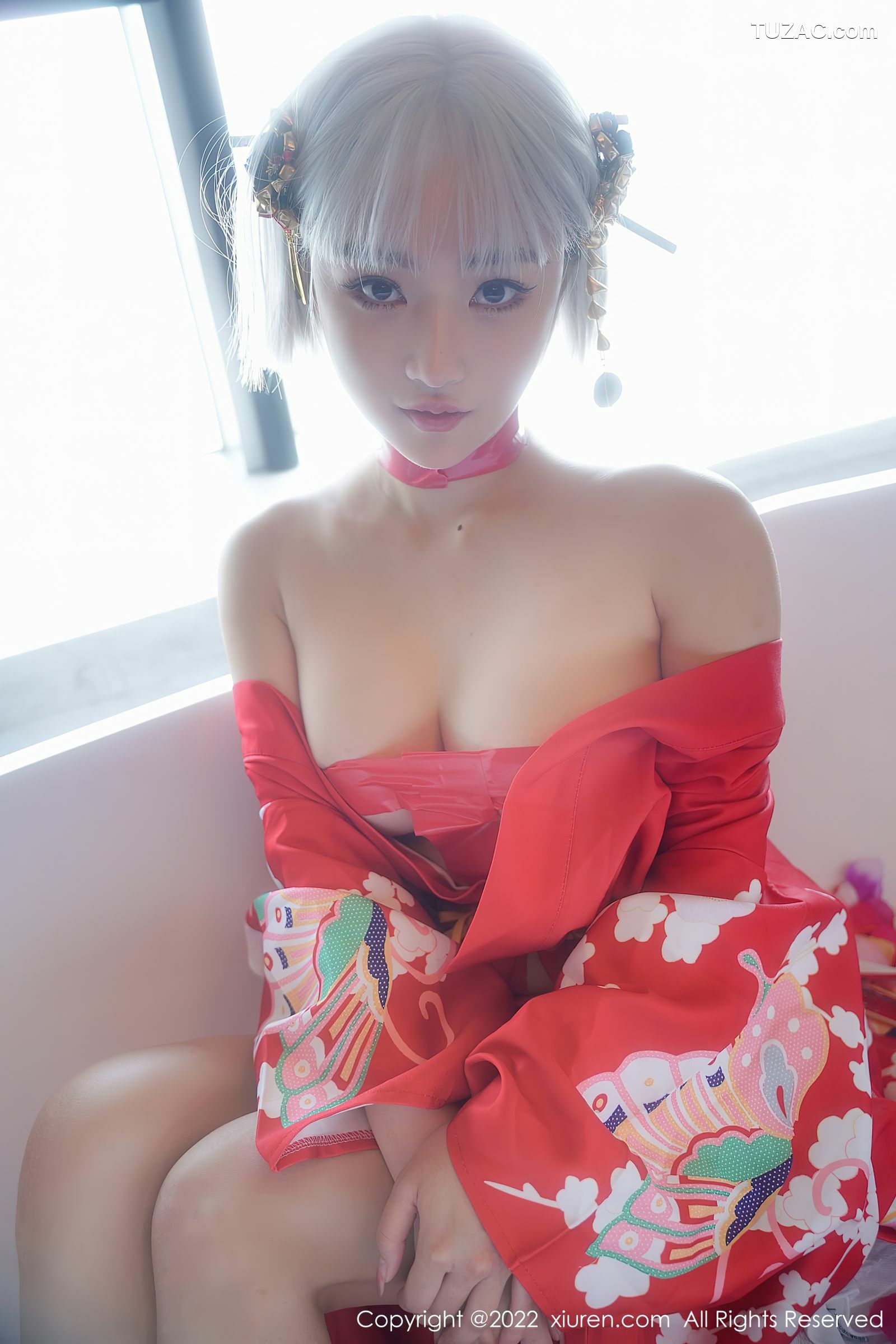 XiuRen-No.5134-西门小玉-粉和服浴衣花瓣浴