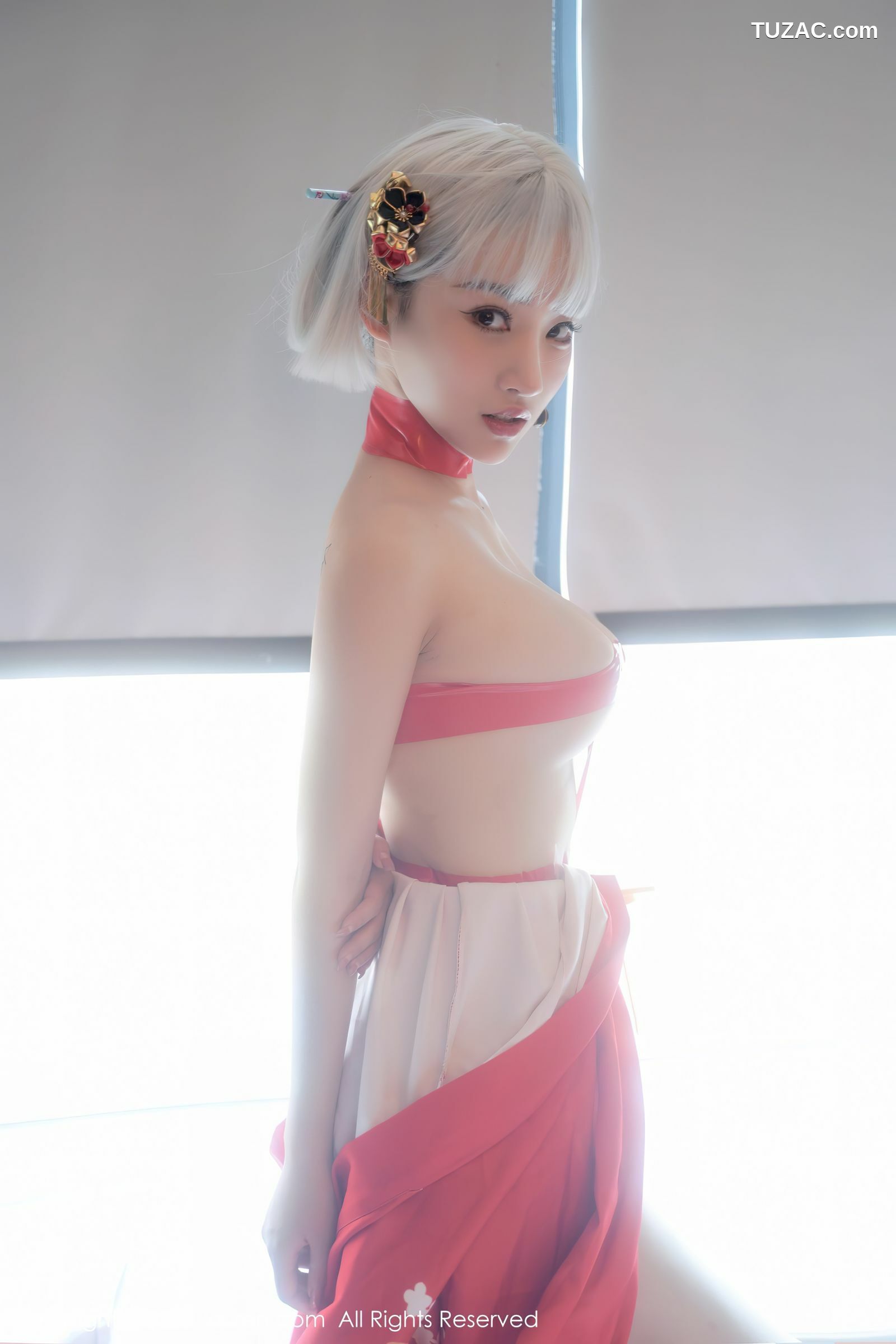 XiuRen-No.5134-西门小玉-粉和服浴衣花瓣浴