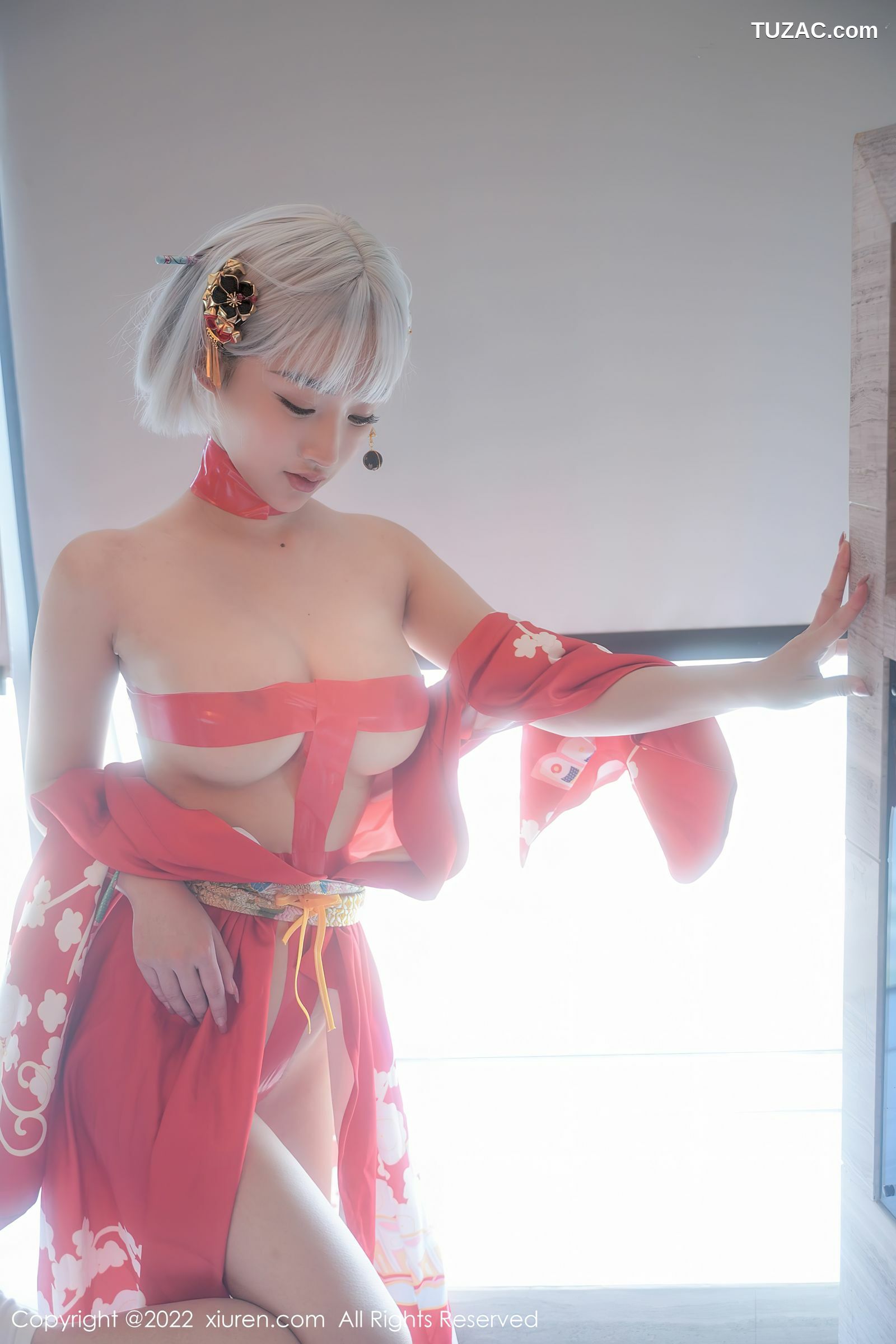 XiuRen-No.5134-西门小玉-粉和服浴衣花瓣浴