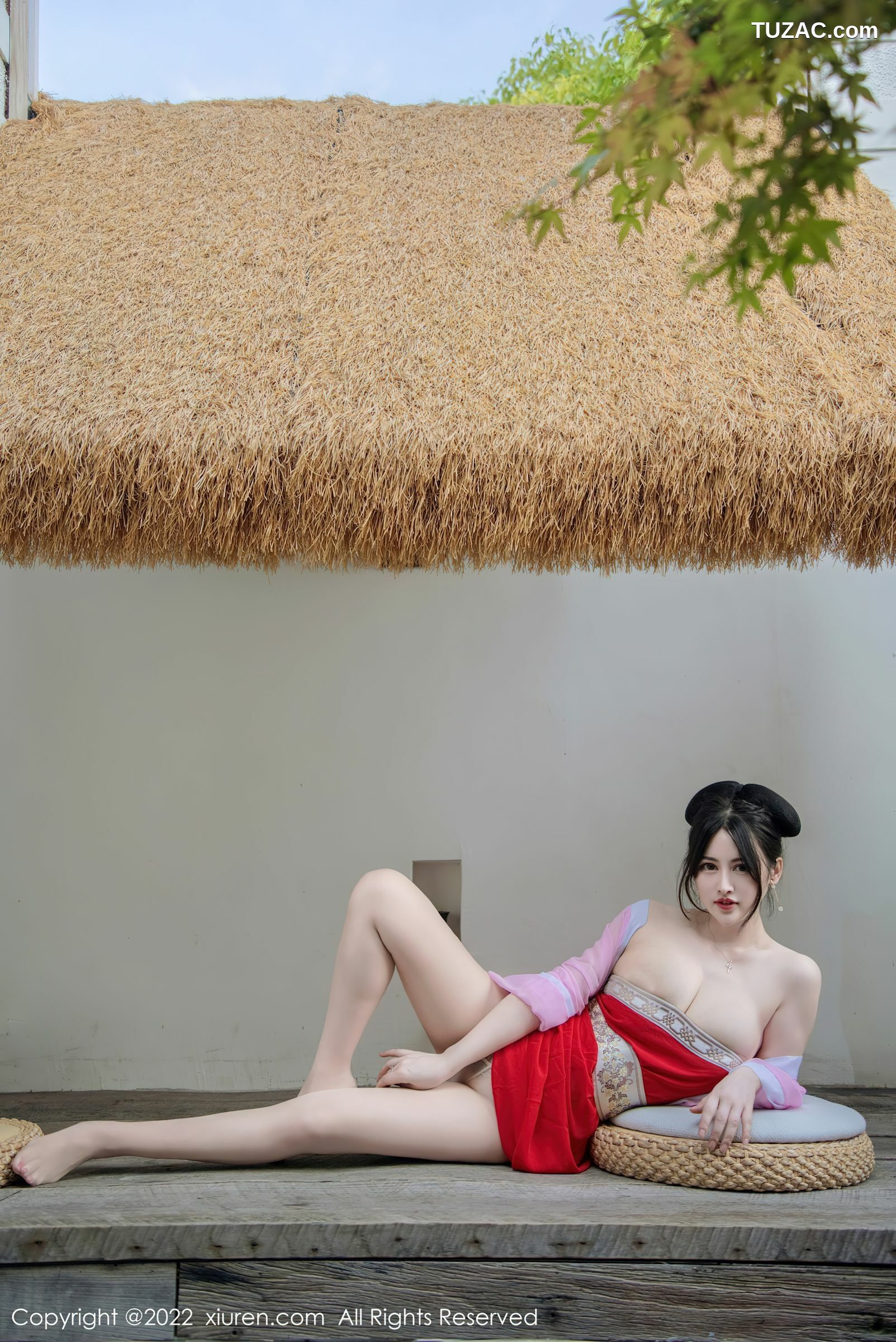 XiuRen-No.5141-诗诗kiki-浅紫色红裙唐装