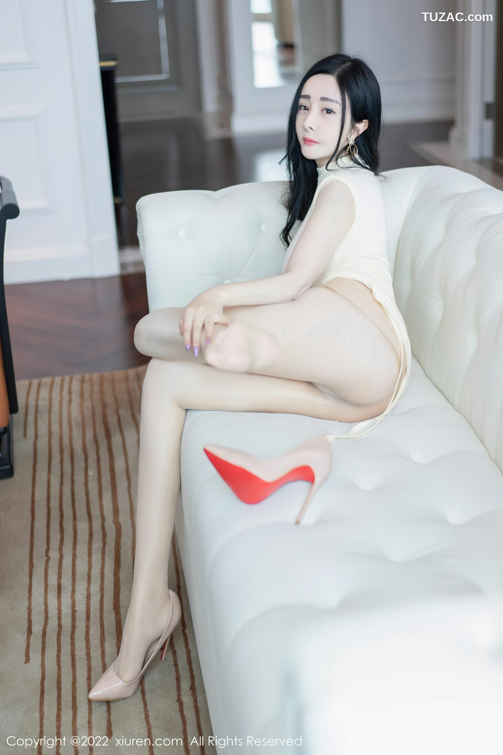 XiuRen-No.5157-允爾-白轻透紧身衣肉丝