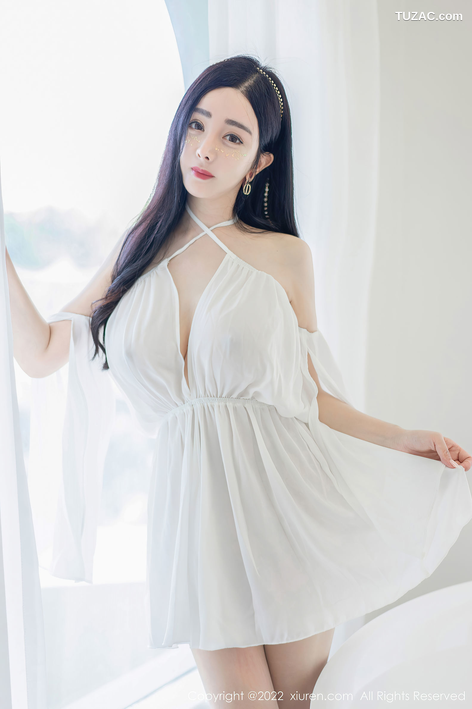 XiuRen-No.5188-允爾-白纱短礼服肉丝