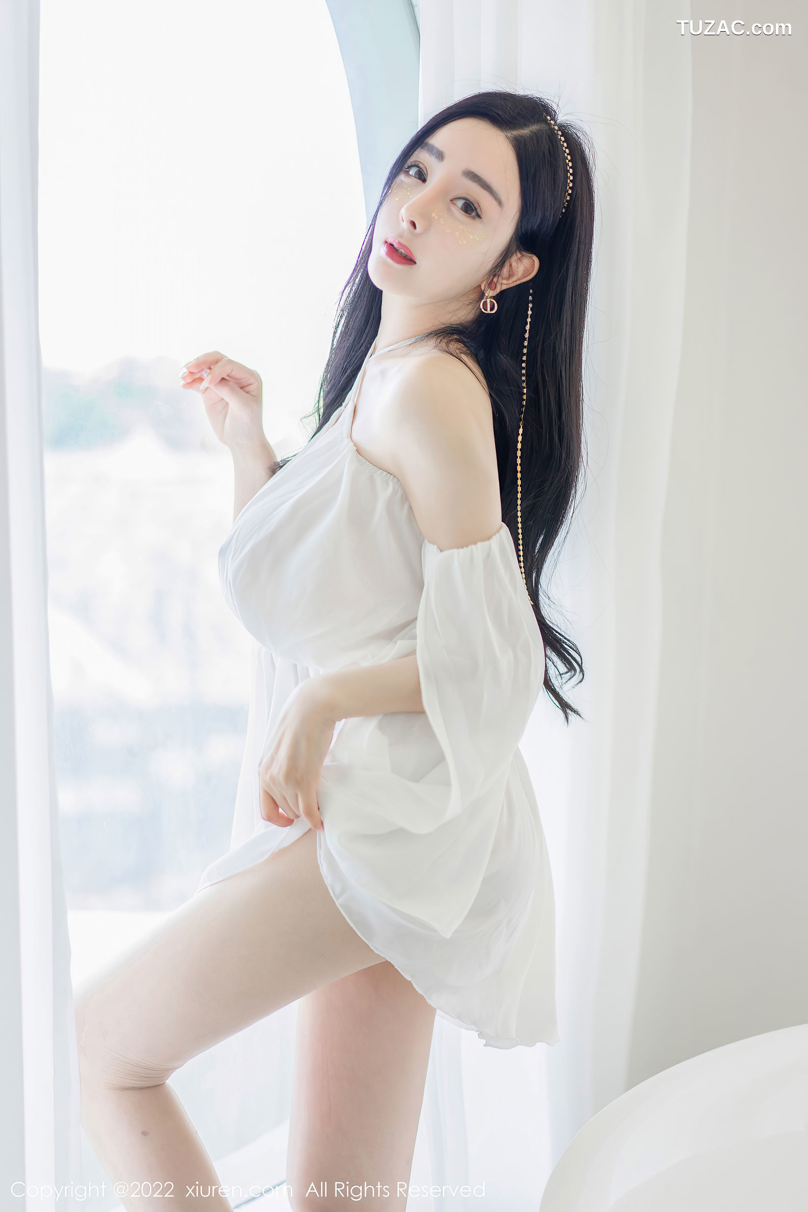 XiuRen-No.5188-允爾-白纱短礼服肉丝