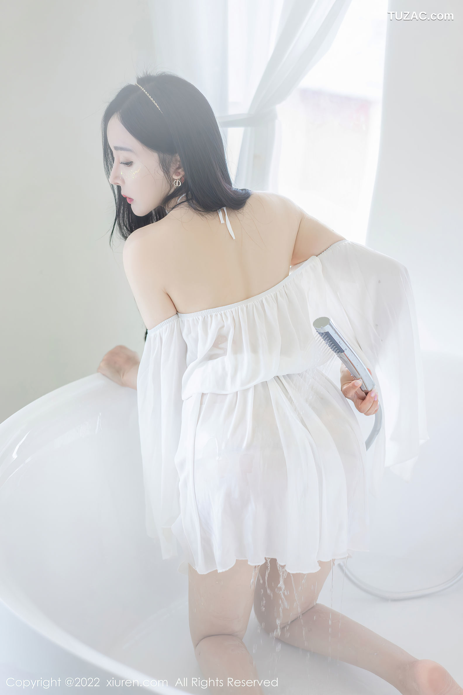 XiuRen-No.5188-允爾-白纱短礼服肉丝