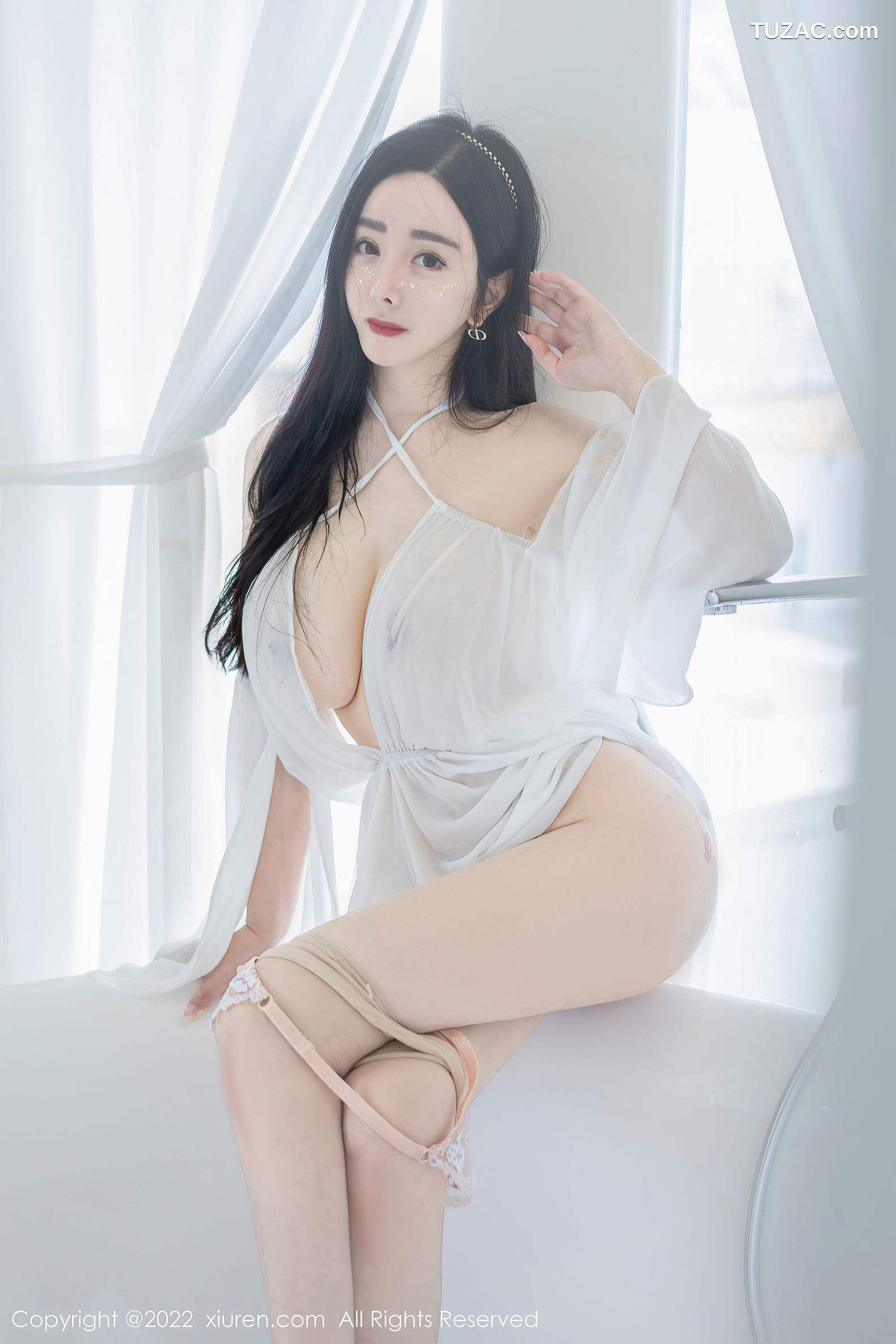 XiuRen-No.5188-允爾-白纱短礼服肉丝