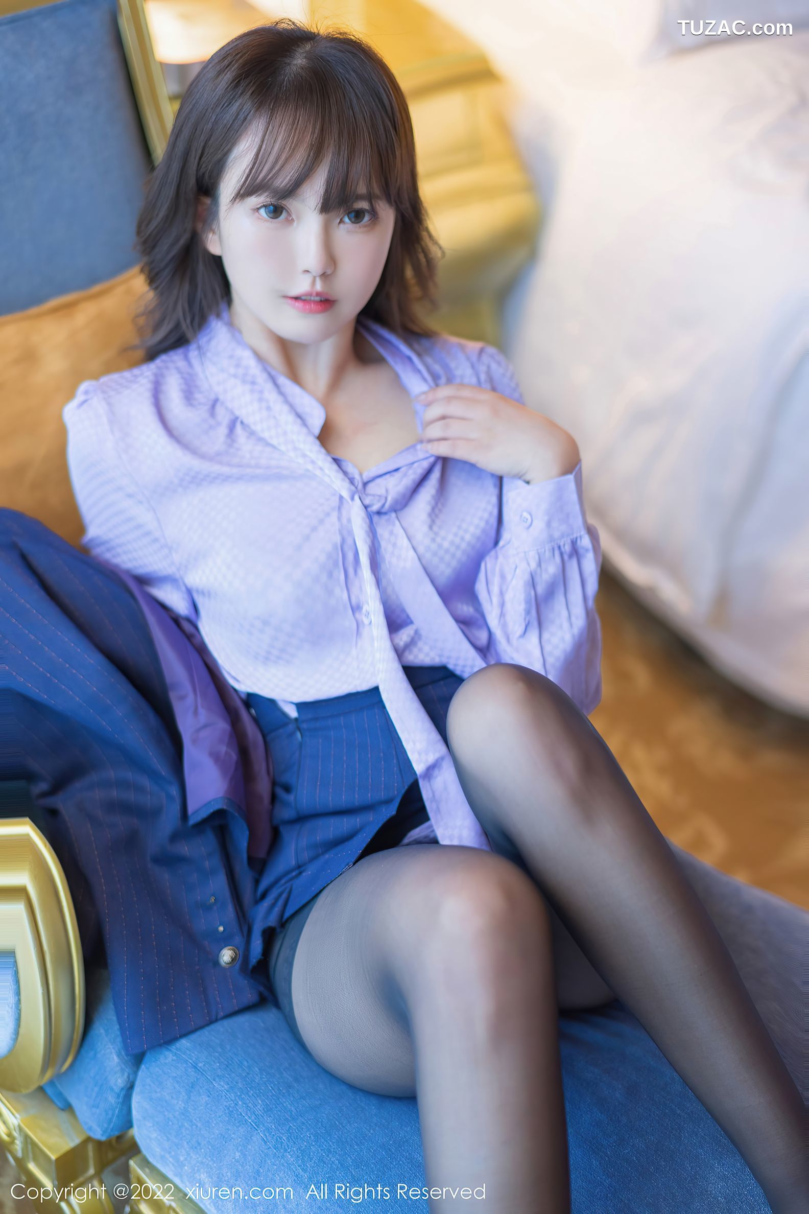 XiuRen-No.5201-张思允Nice-蓝色职业装下的美体