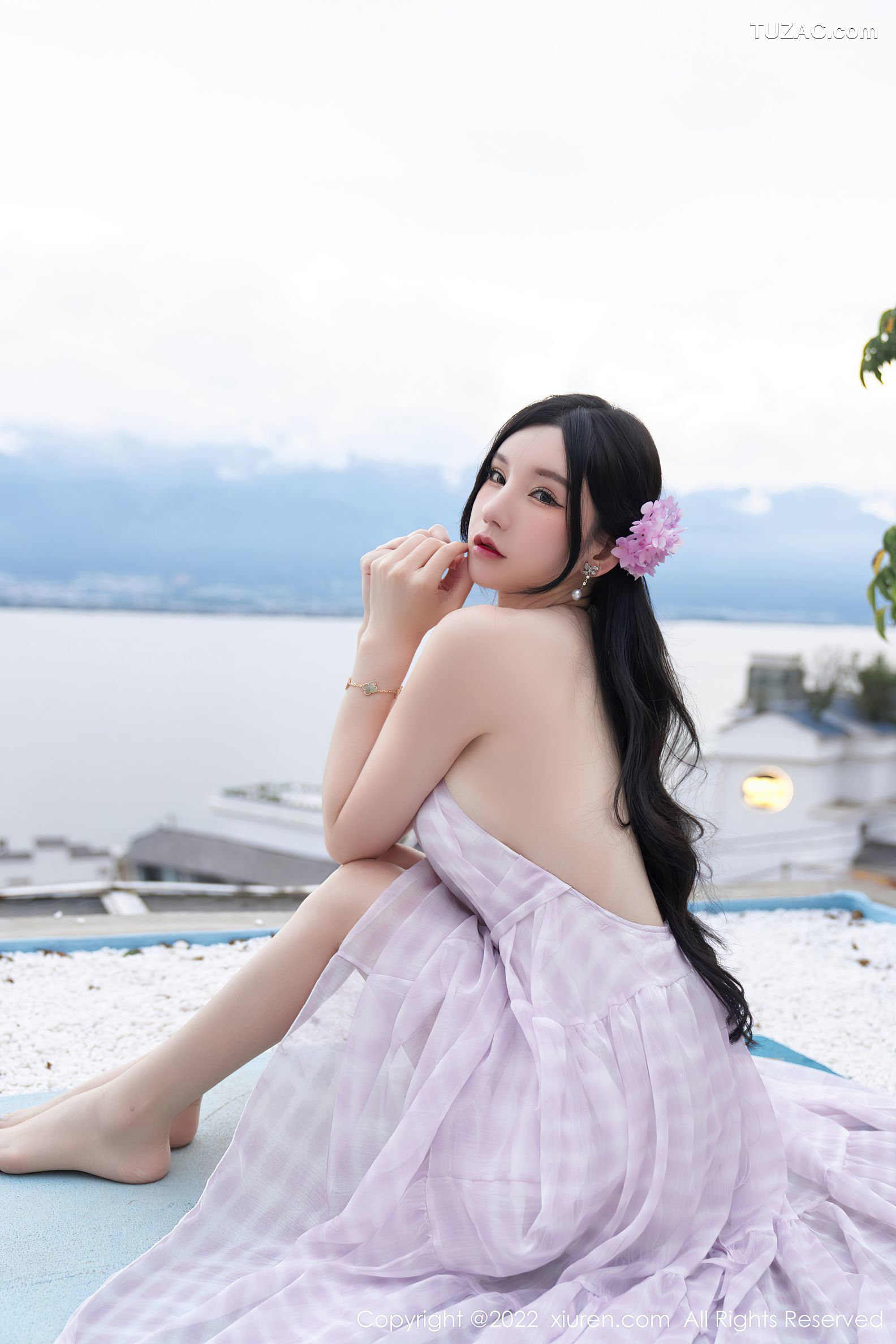 XiuRen-No.5207-周于希Sally-白沙裙白蕾丝内衣