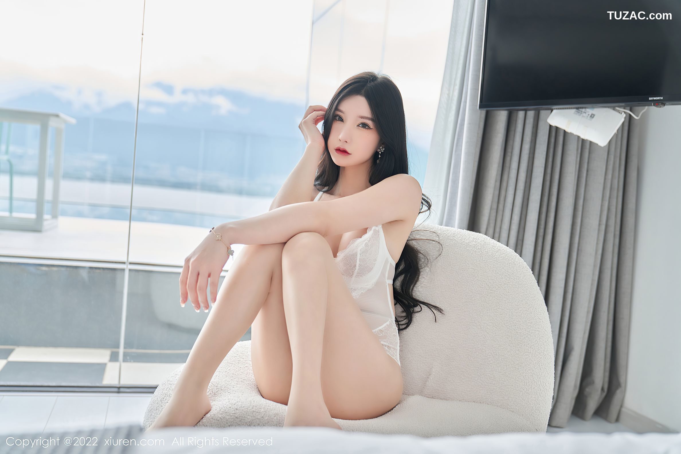 XiuRen-No.5207-周于希Sally-白沙裙白蕾丝内衣