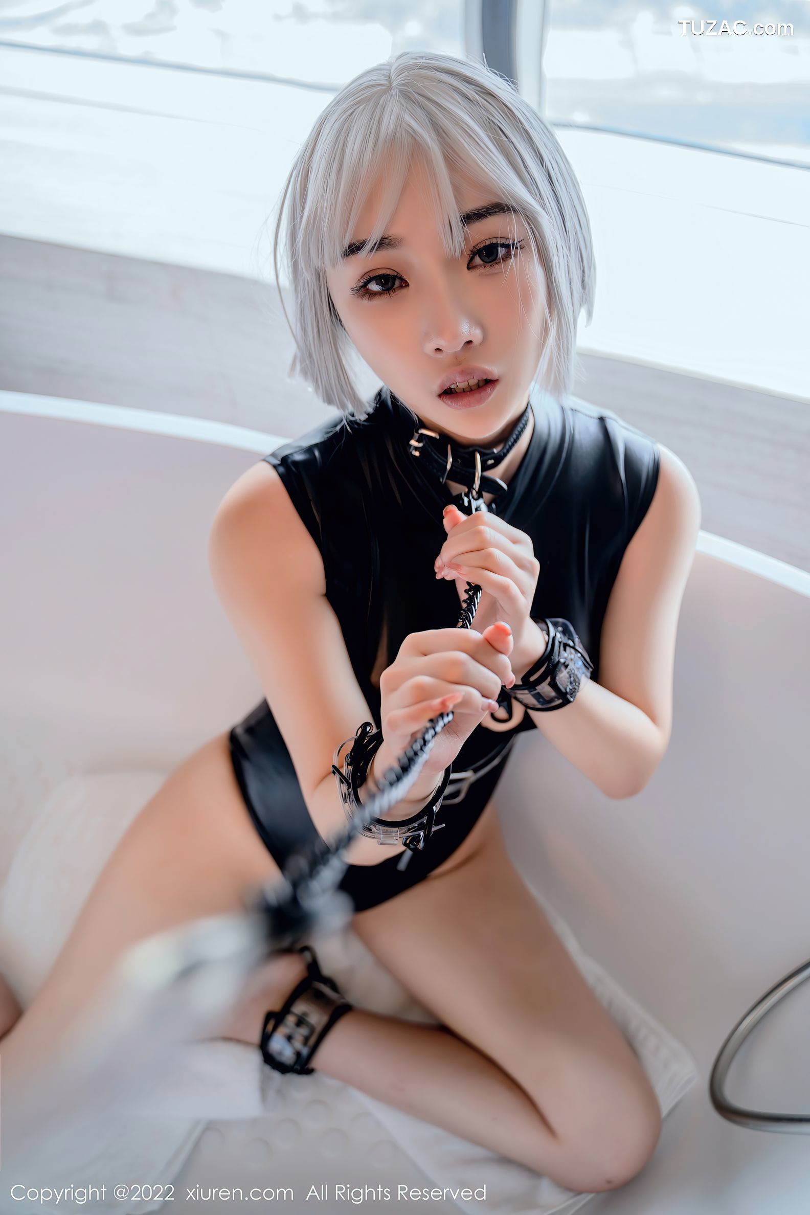 XiuRen-No.5272-西门小玉-黑色皮质情趣内衣