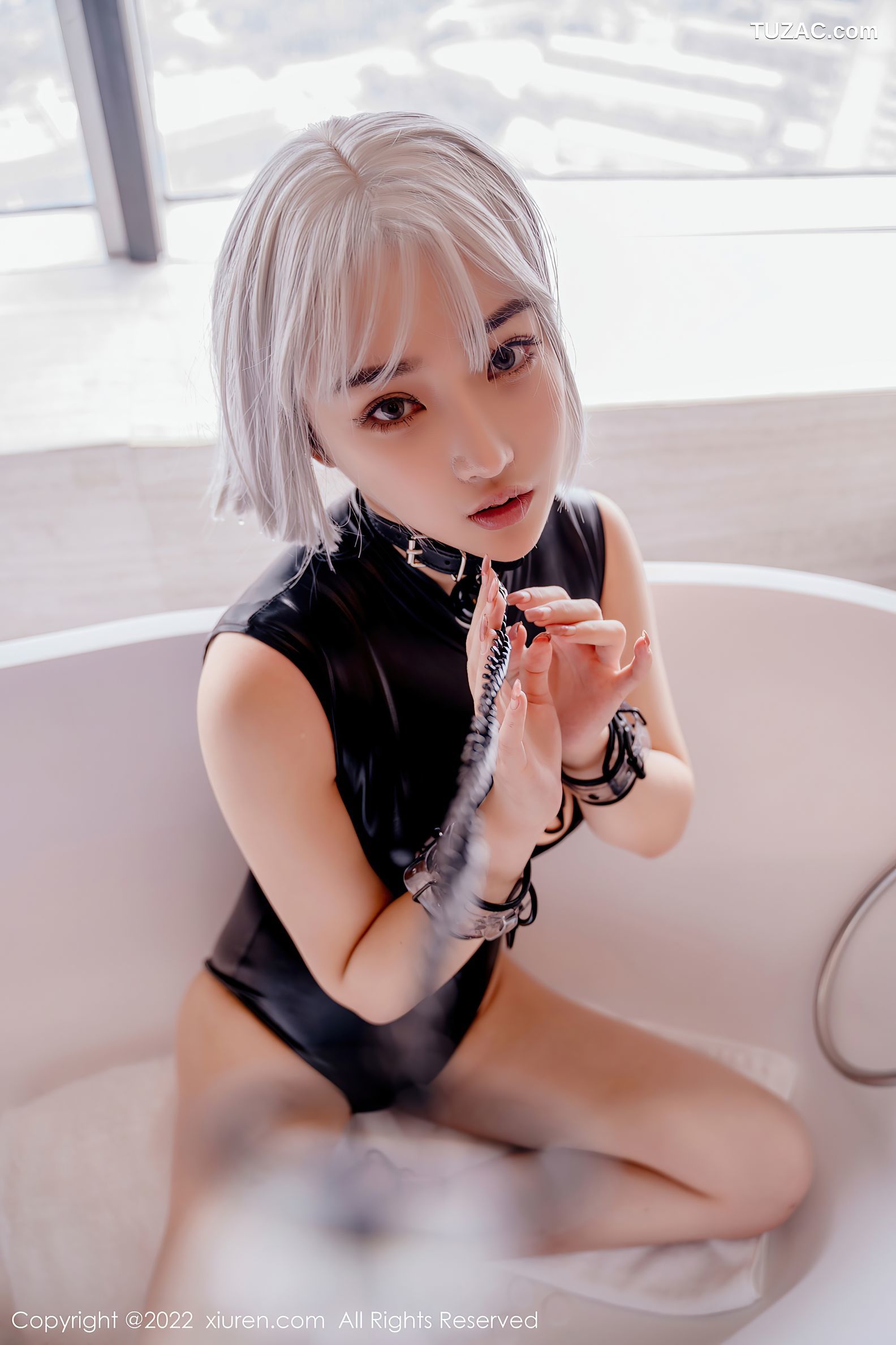 XiuRen-No.5272-西门小玉-黑色皮质情趣内衣