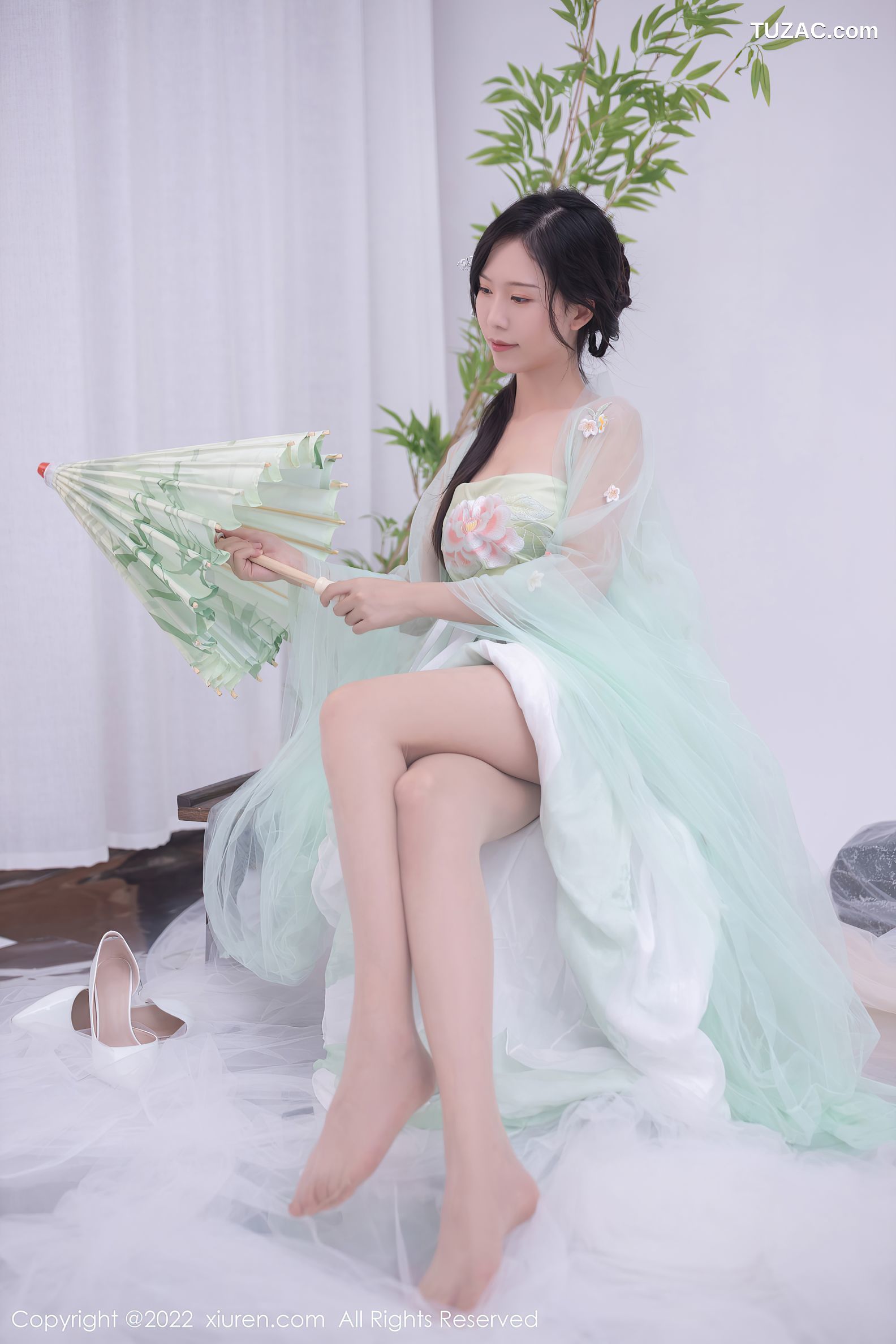 XiuRen-No.5345-利世-浅绿薄纱