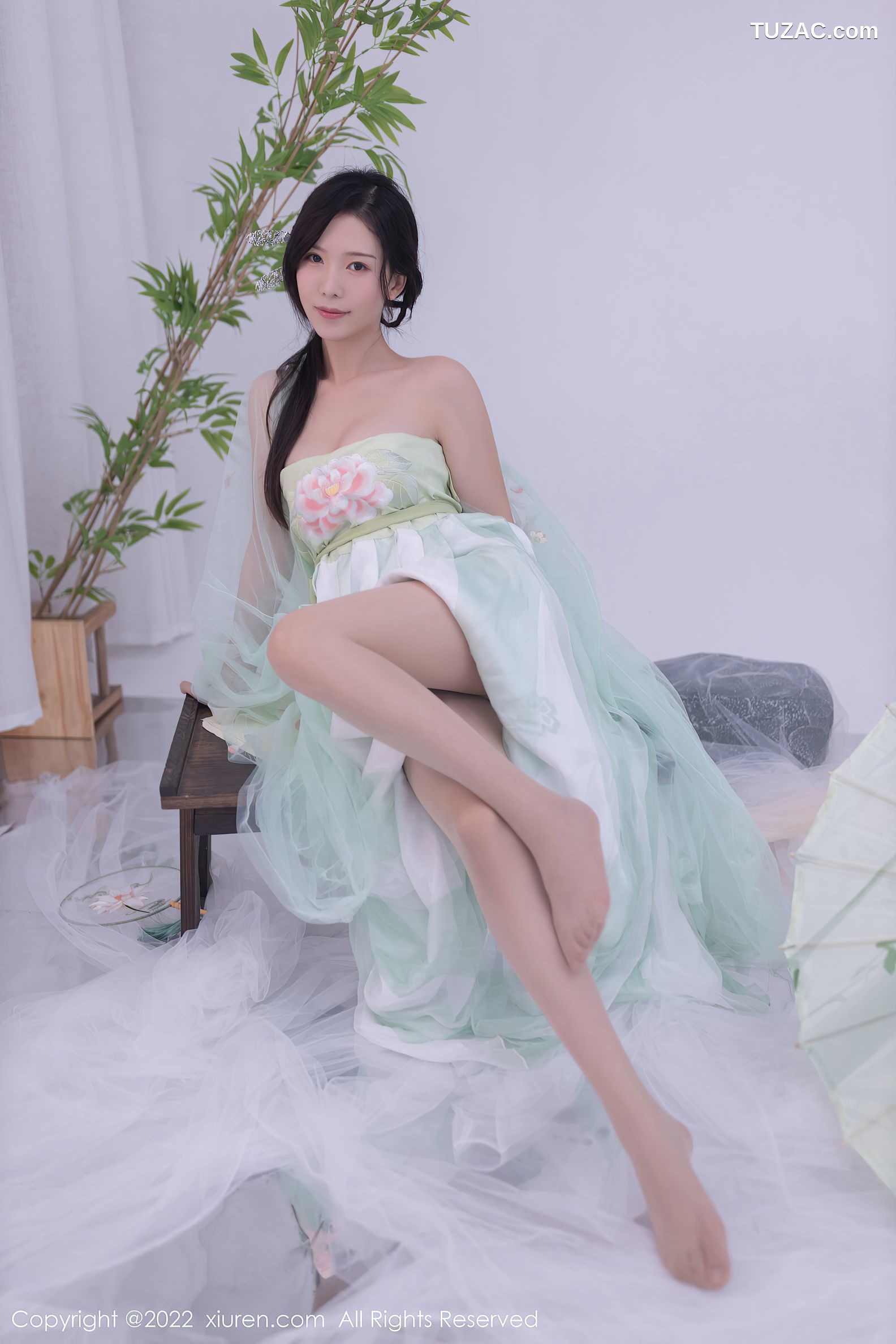 XiuRen-No.5345-利世-浅绿薄纱