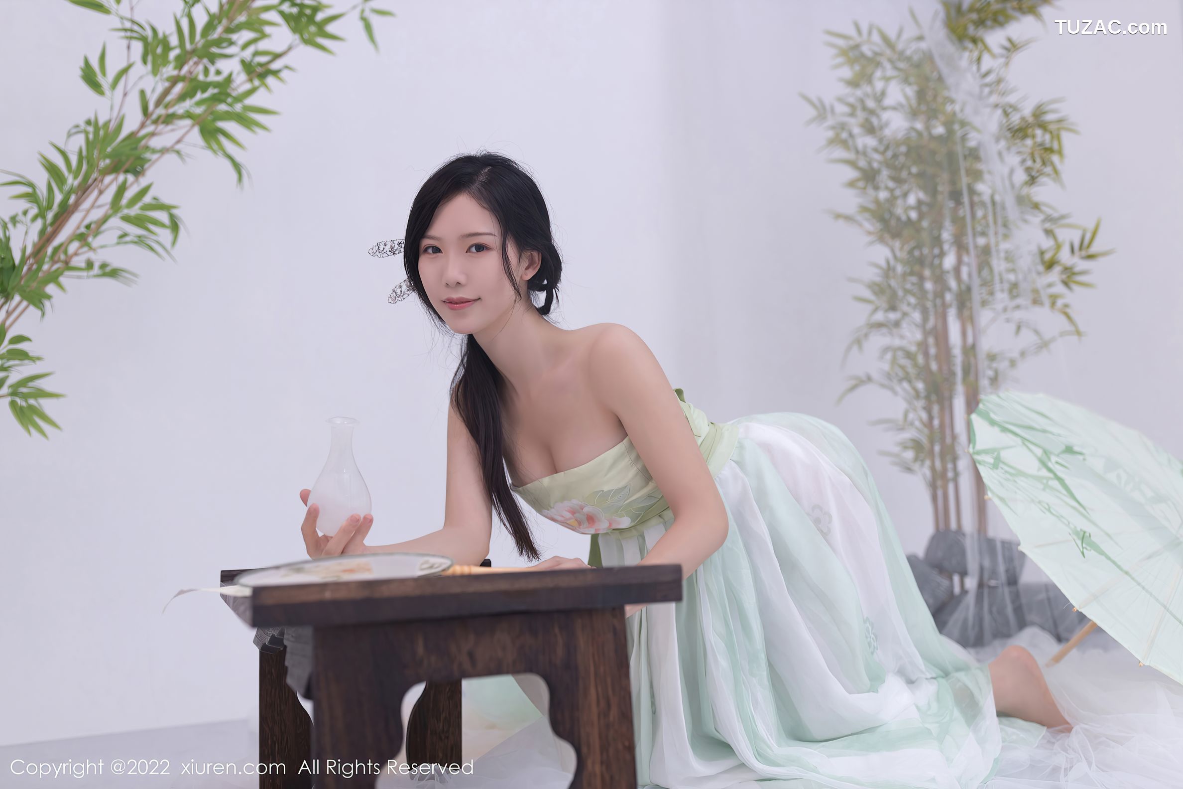 XiuRen-No.5345-利世-浅绿薄纱