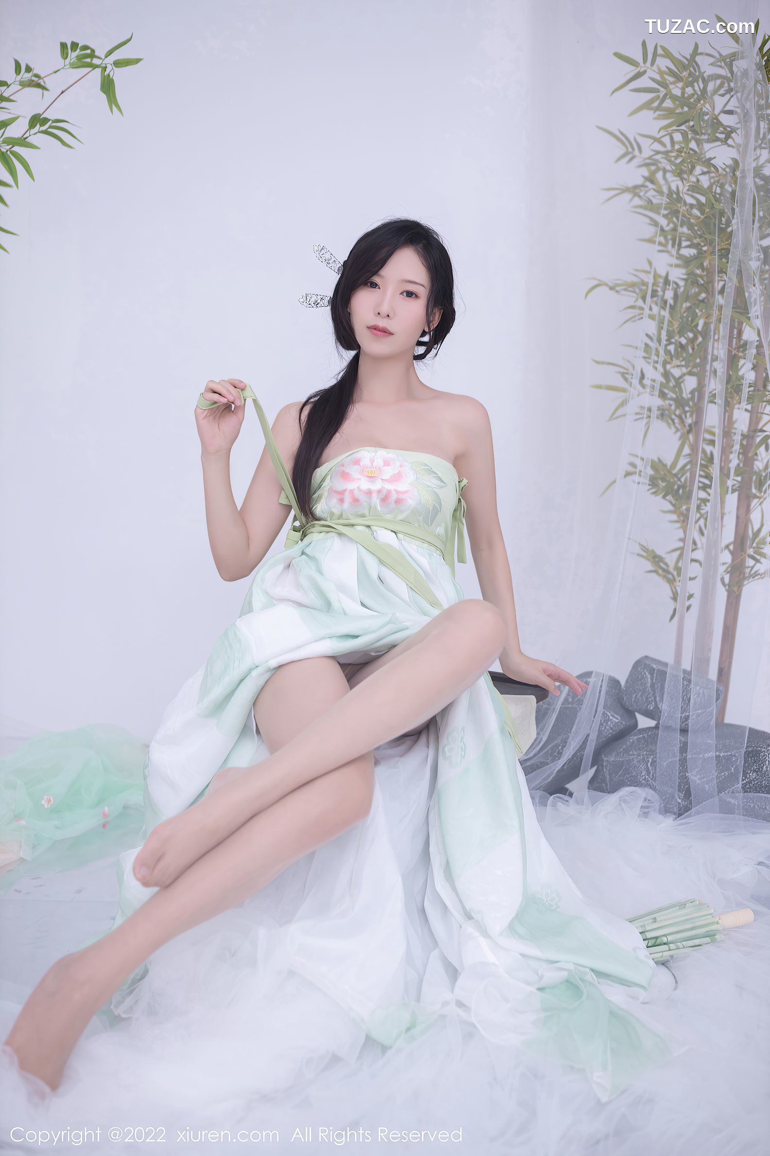 XiuRen-No.5345-利世-浅绿薄纱