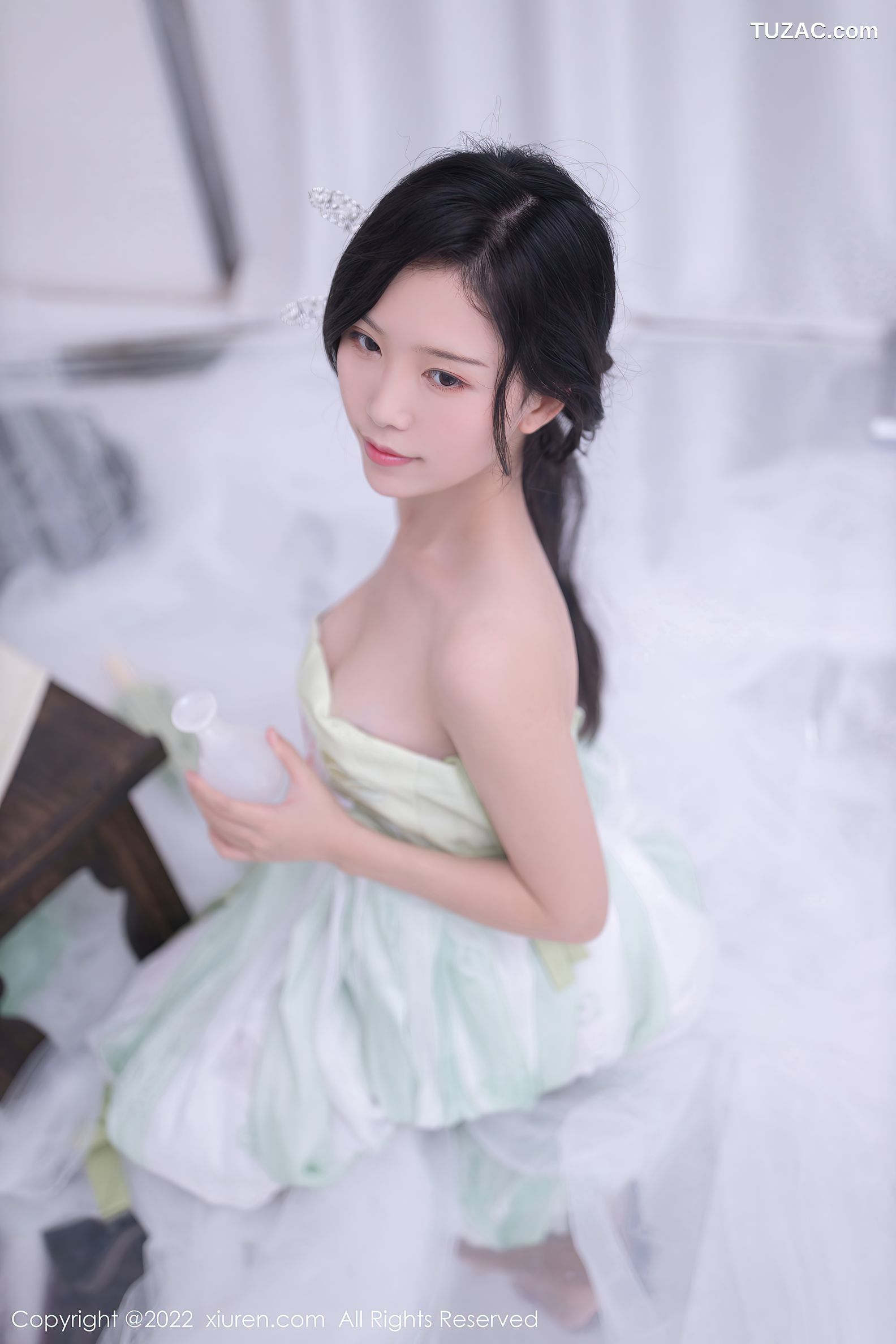 XiuRen-No.5345-利世-浅绿薄纱