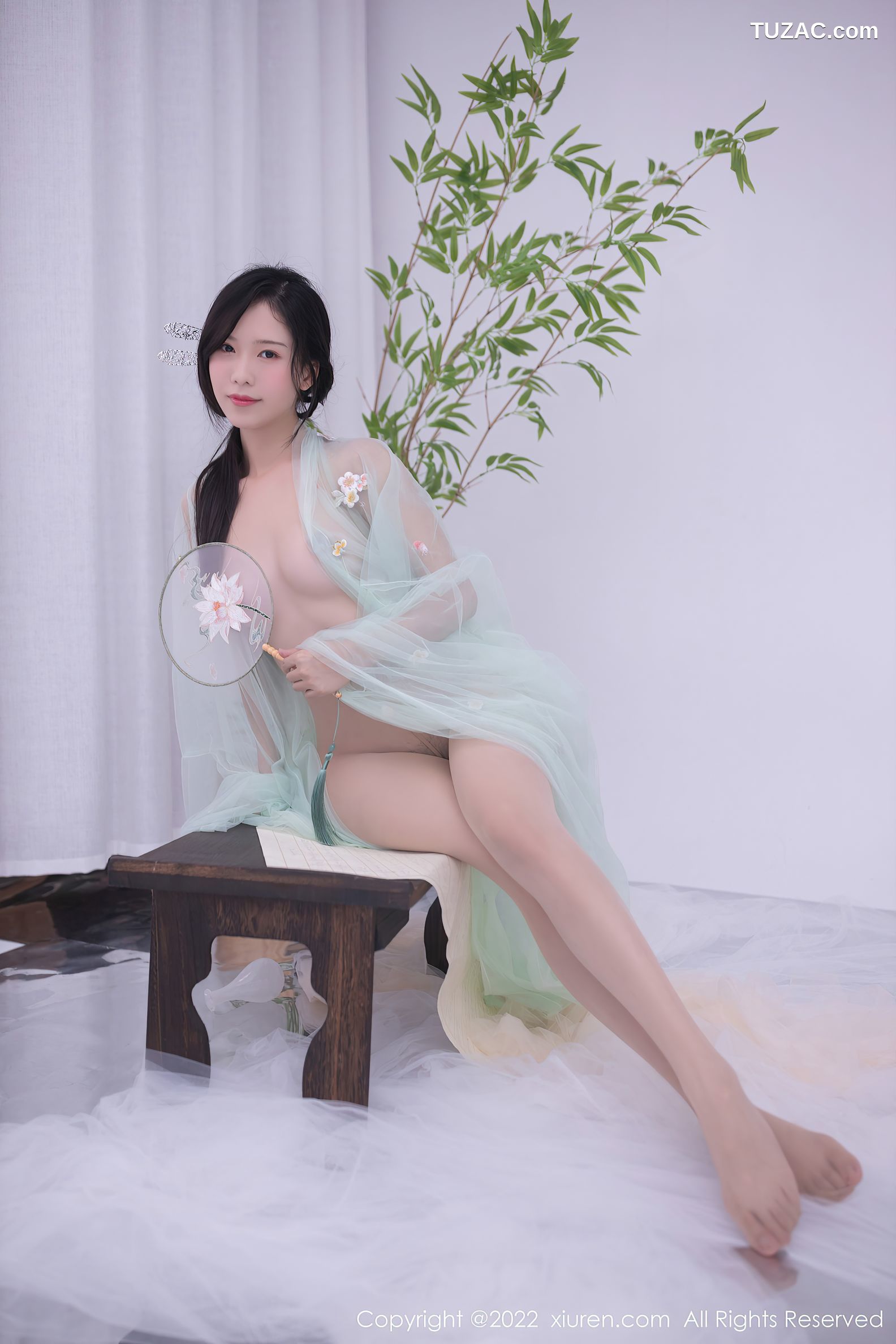 XiuRen-No.5345-利世-浅绿薄纱