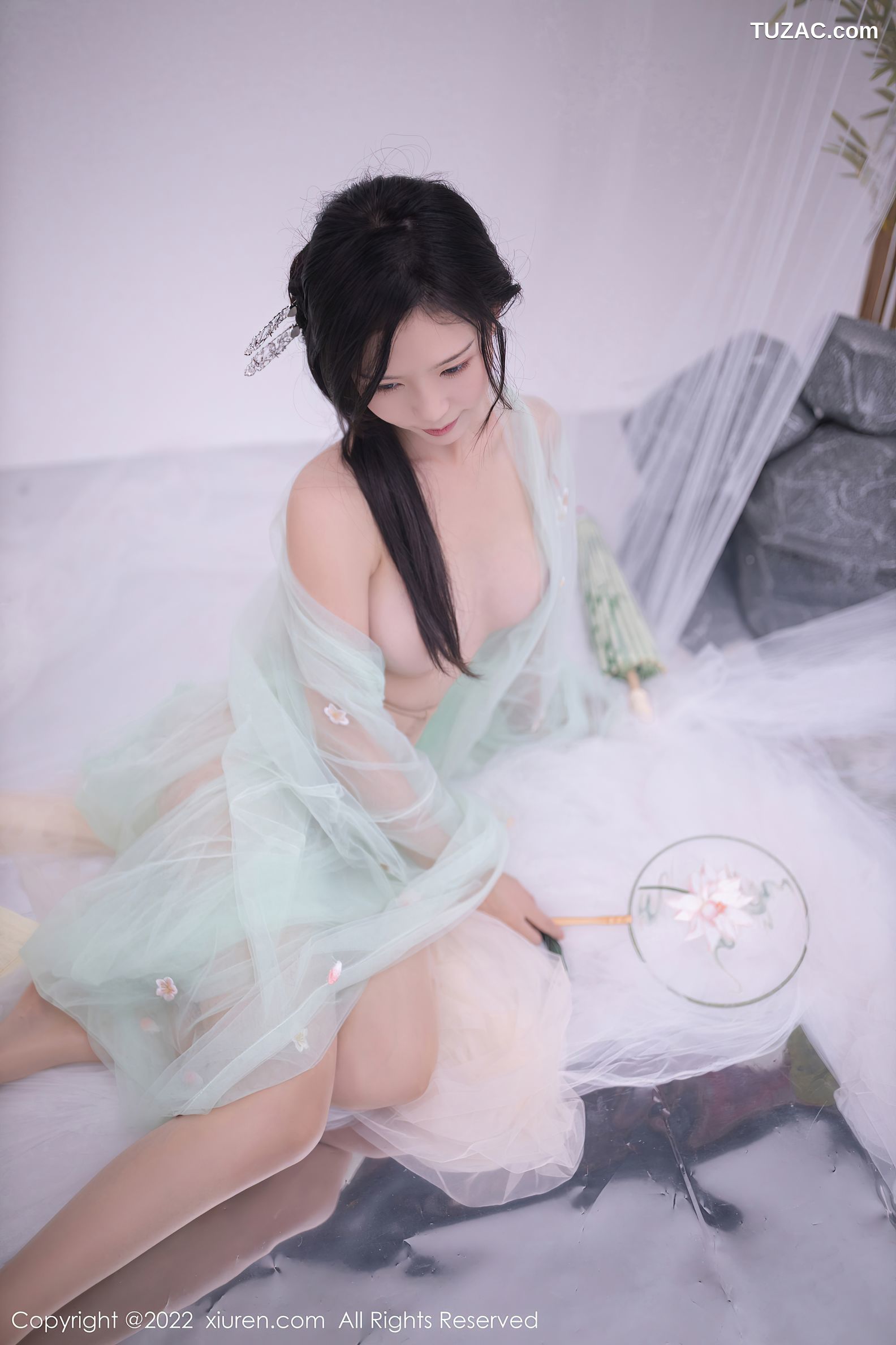 XiuRen-No.5345-利世-浅绿薄纱