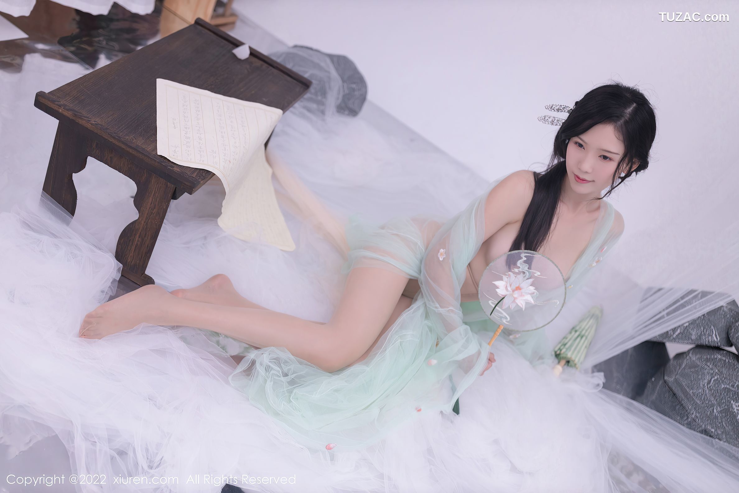 XiuRen-No.5345-利世-浅绿薄纱