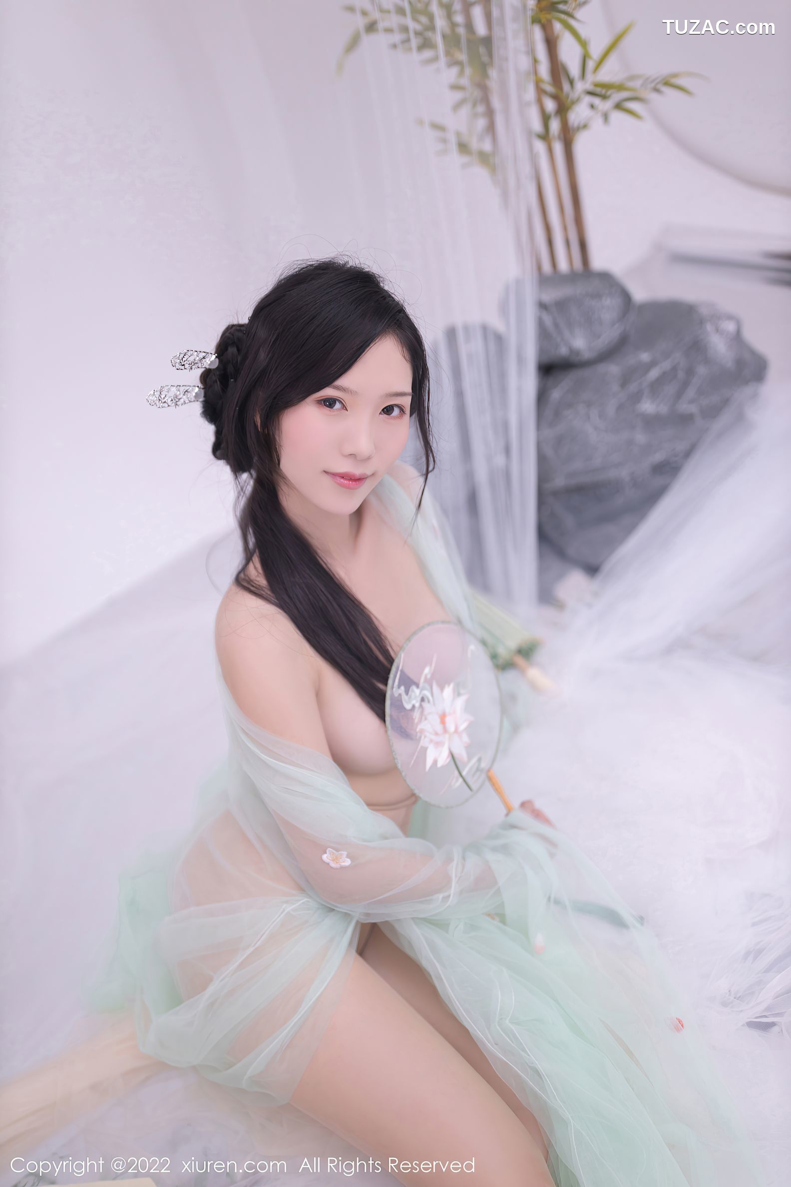 XiuRen-No.5345-利世-浅绿薄纱