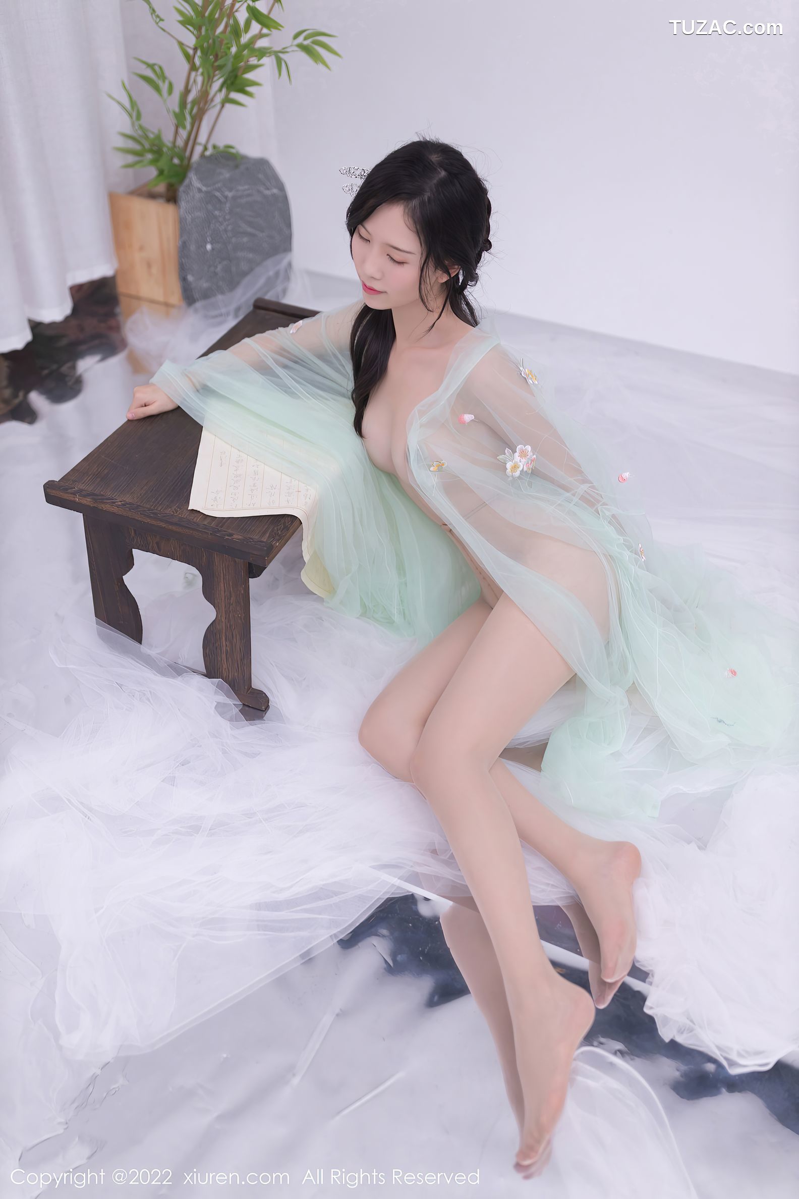 XiuRen-No.5345-利世-浅绿薄纱