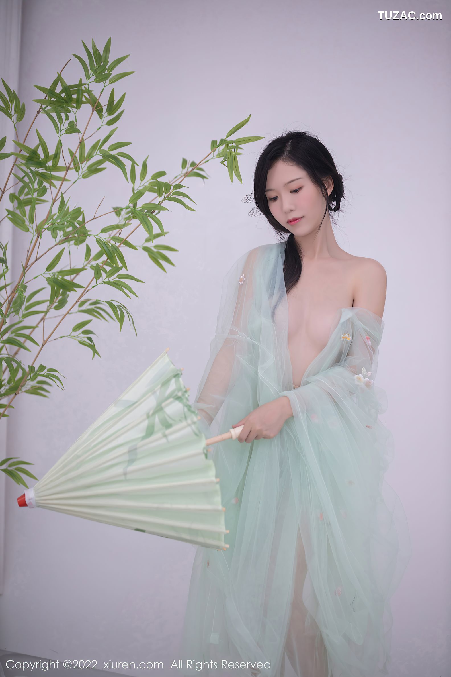 XiuRen-No.5345-利世-浅绿薄纱