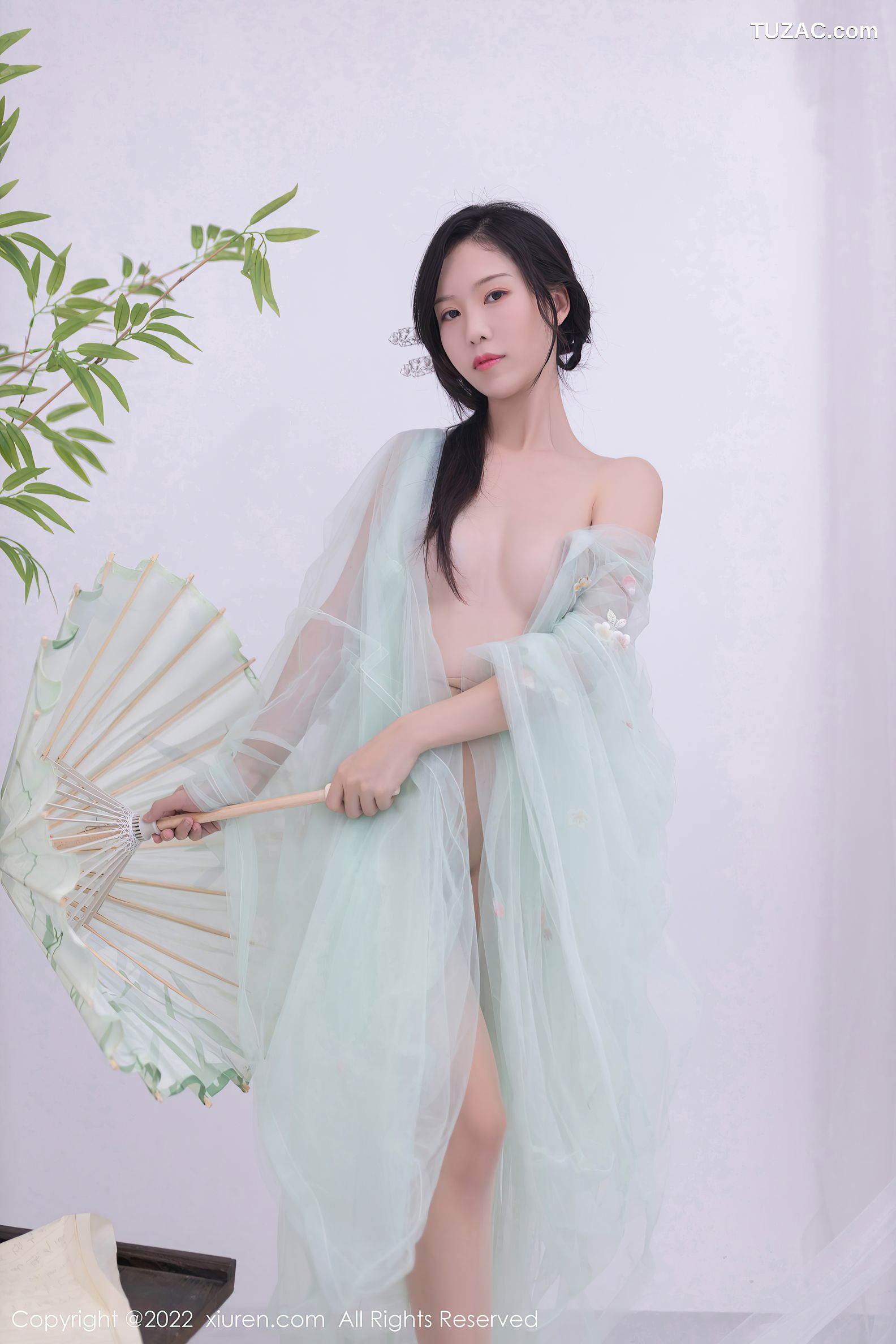 XiuRen-No.5345-利世-浅绿薄纱