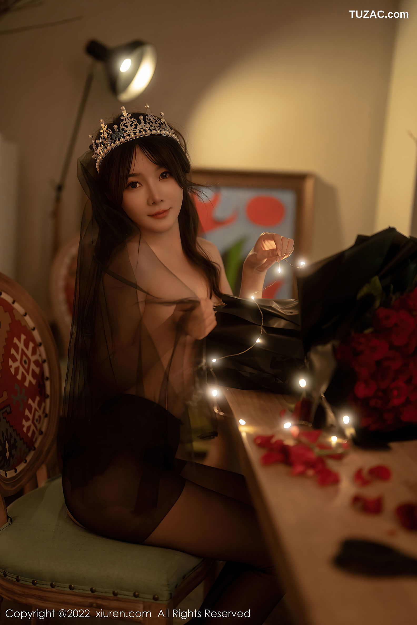 XiuRen-No.5552-婠婠么-玫瑰公主黑丝