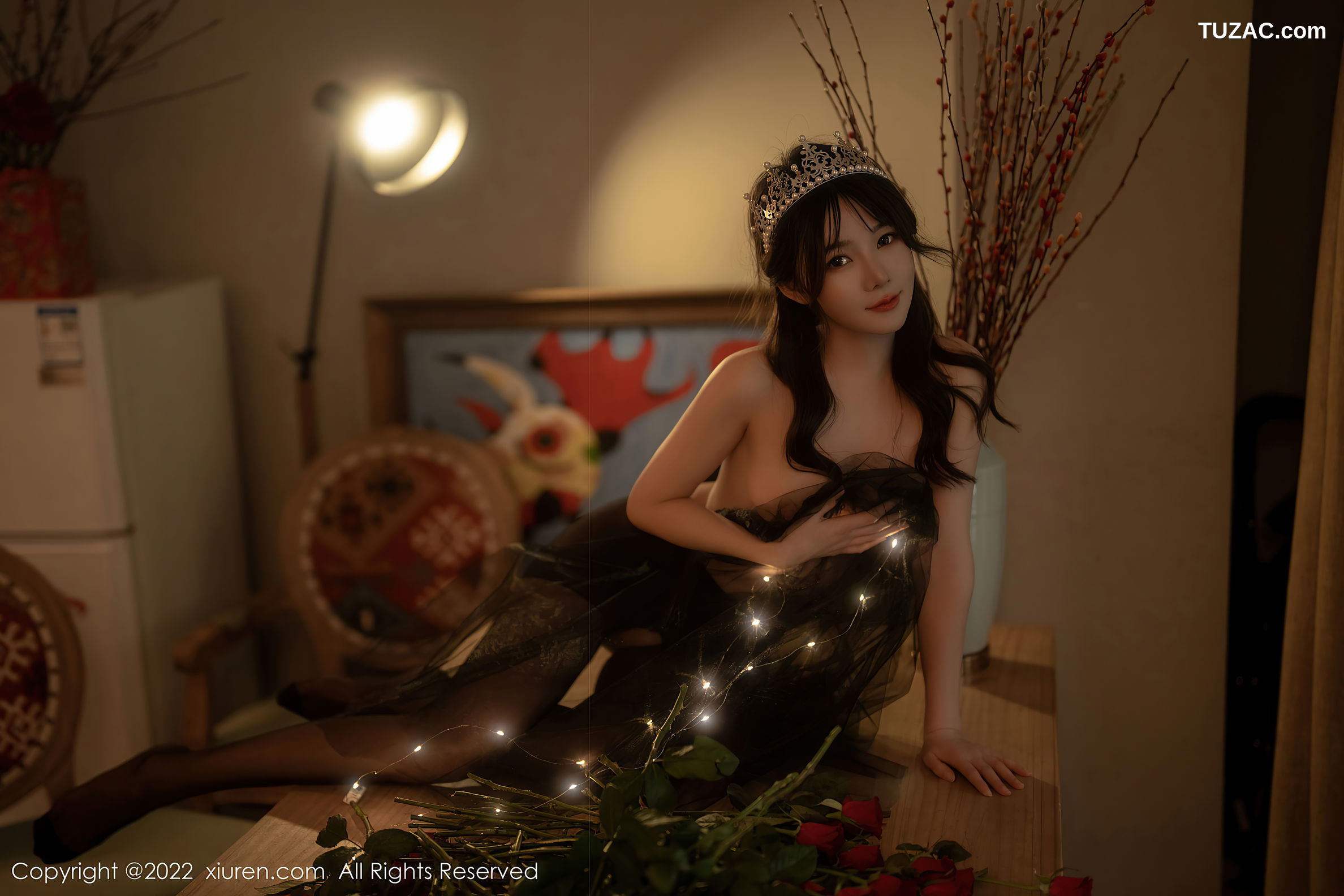 XiuRen-No.5552-婠婠么-玫瑰公主黑丝