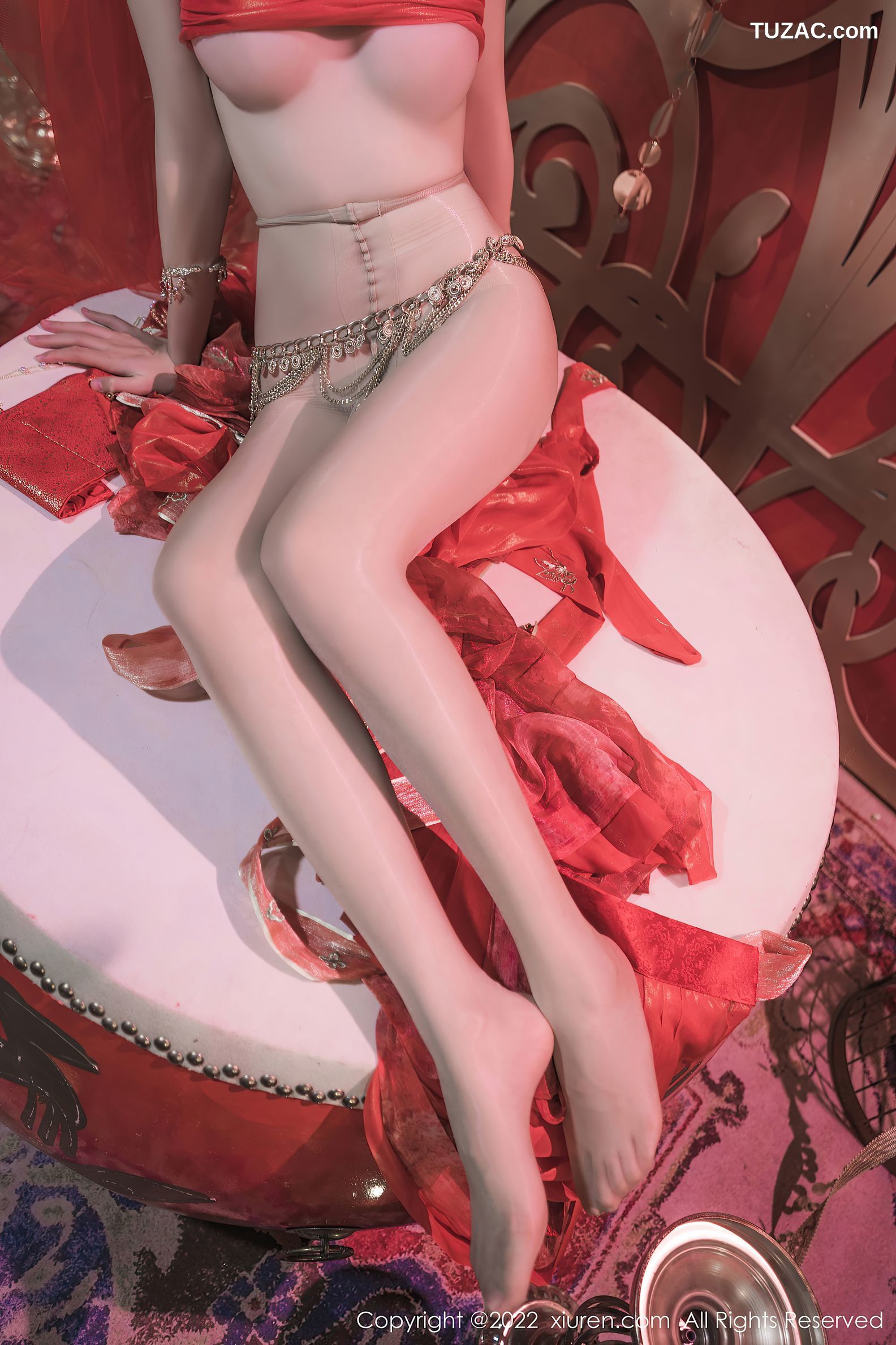 XiuRen-No.5699-利世-红裙西域公主红带束胸