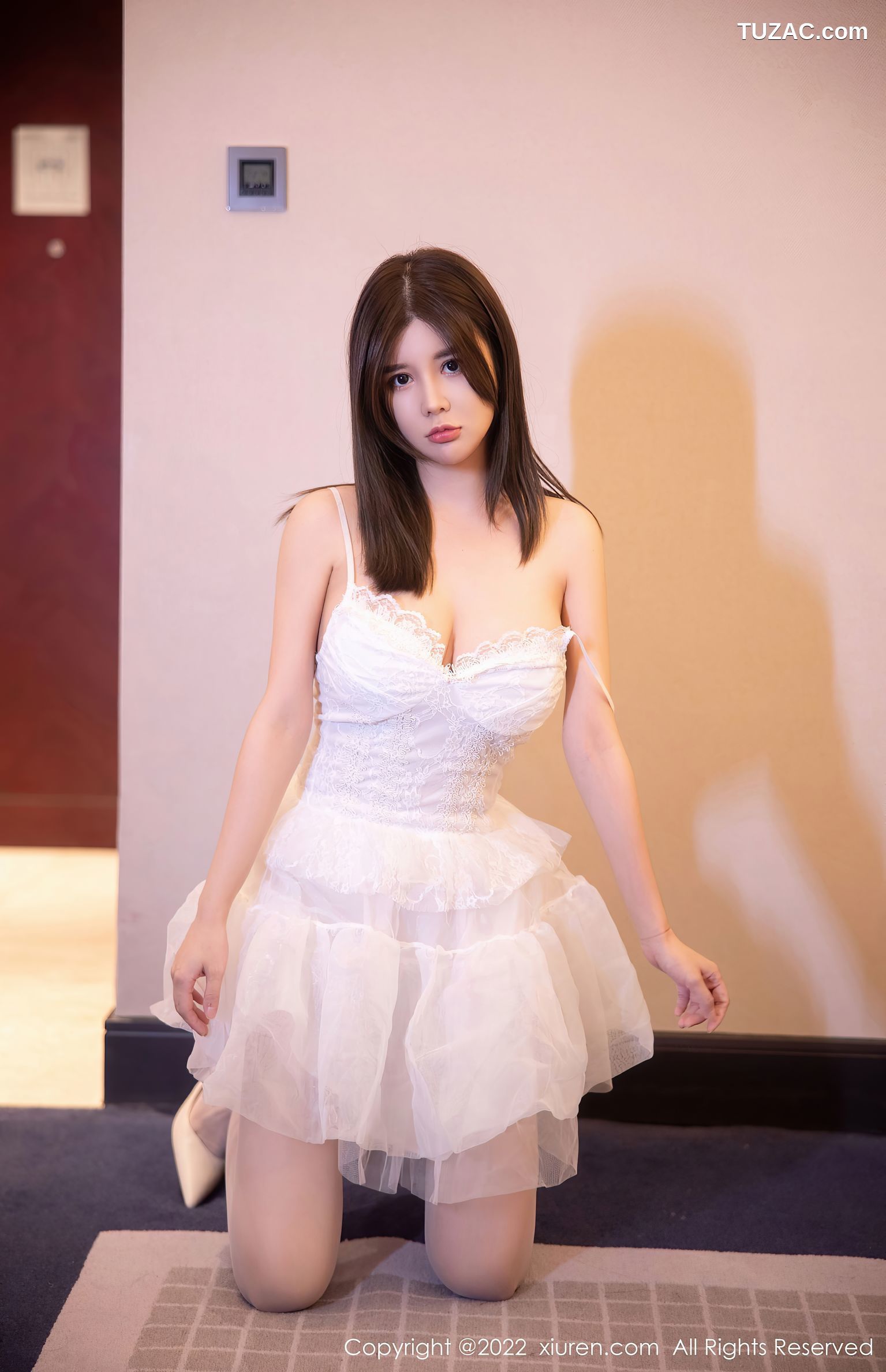 XiuRen-No.5719-周jojobaby-白芭蕾裙白内衣浴缸
