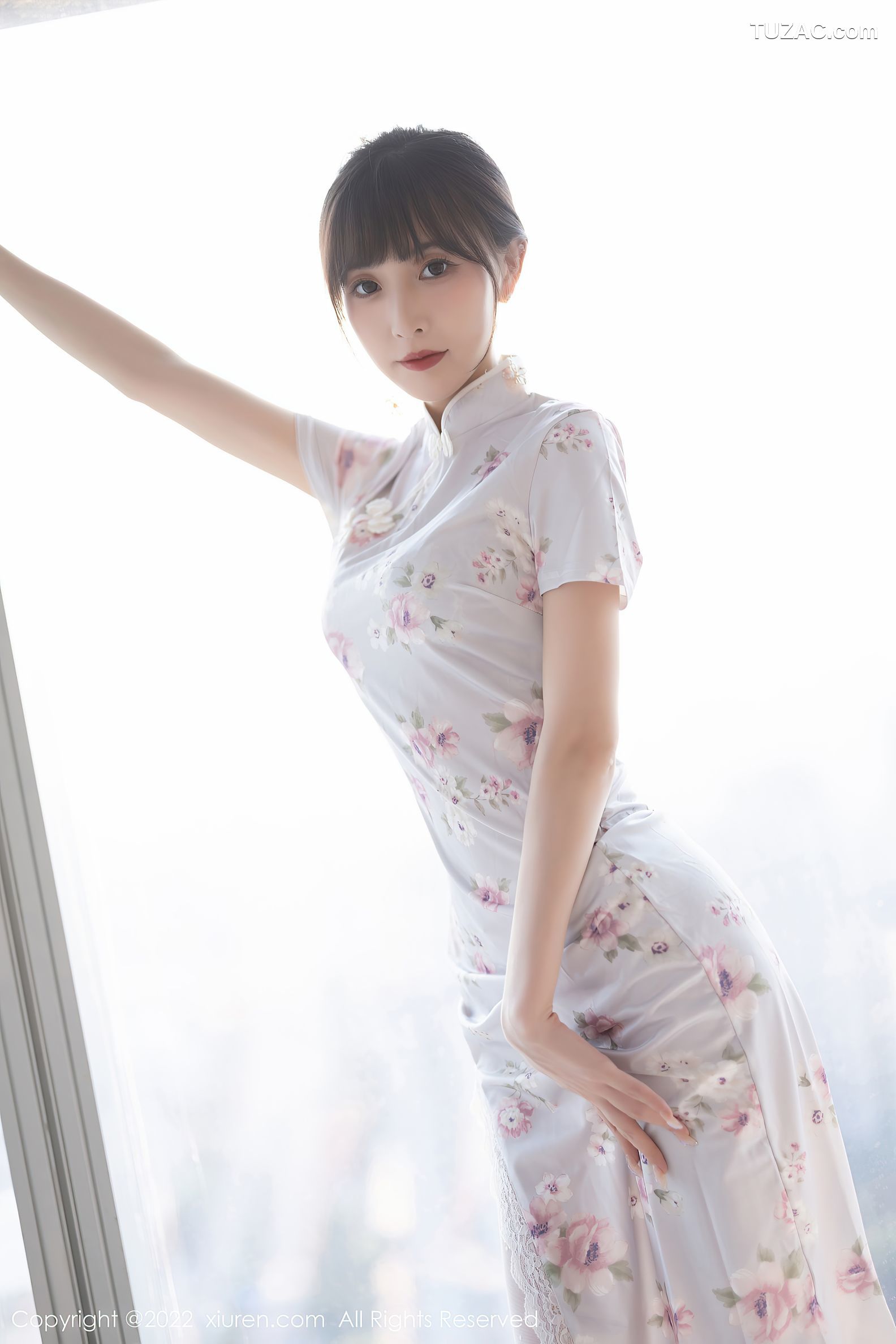 XiuRen-No.5757-林星阑-白色旗袍白内衣