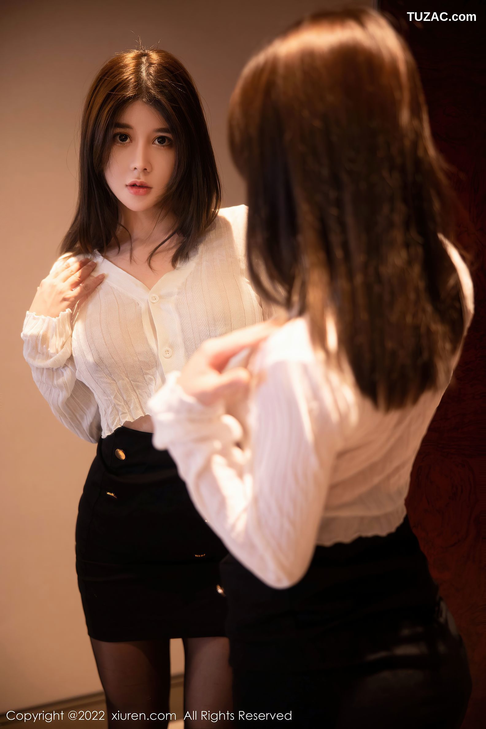 XiuRen-No.5781-周jojobaby-白衫黑裙职业装