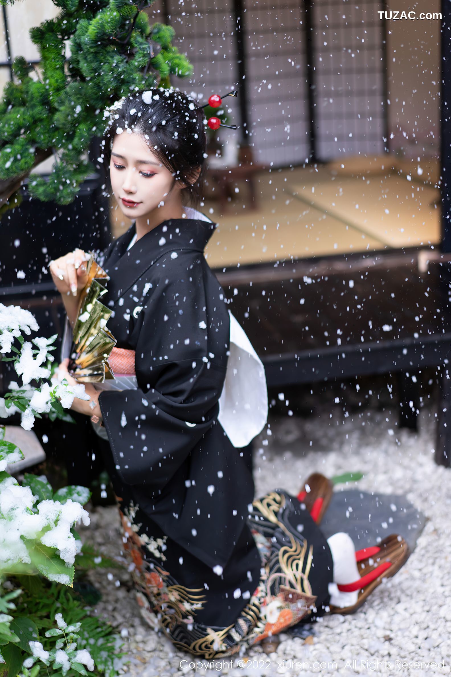 XiuRen-No.5932-阿姣-深色日式和服秀柔美身材