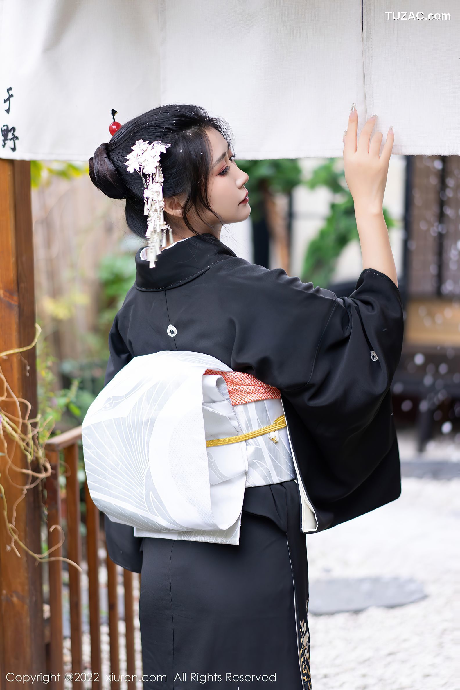 XiuRen-No.5932-阿姣-深色日式和服秀柔美身材