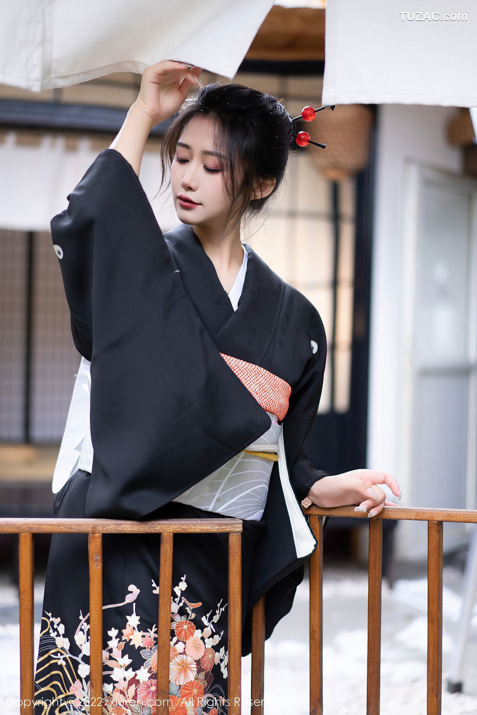 XiuRen-No.5932-阿姣-深色日式和服秀柔美身材