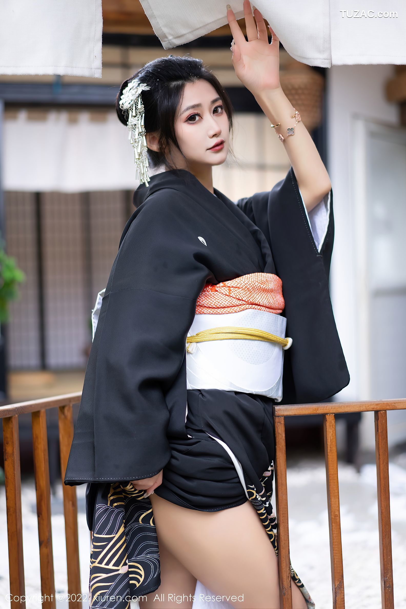 XiuRen-No.5932-阿姣-深色日式和服秀柔美身材