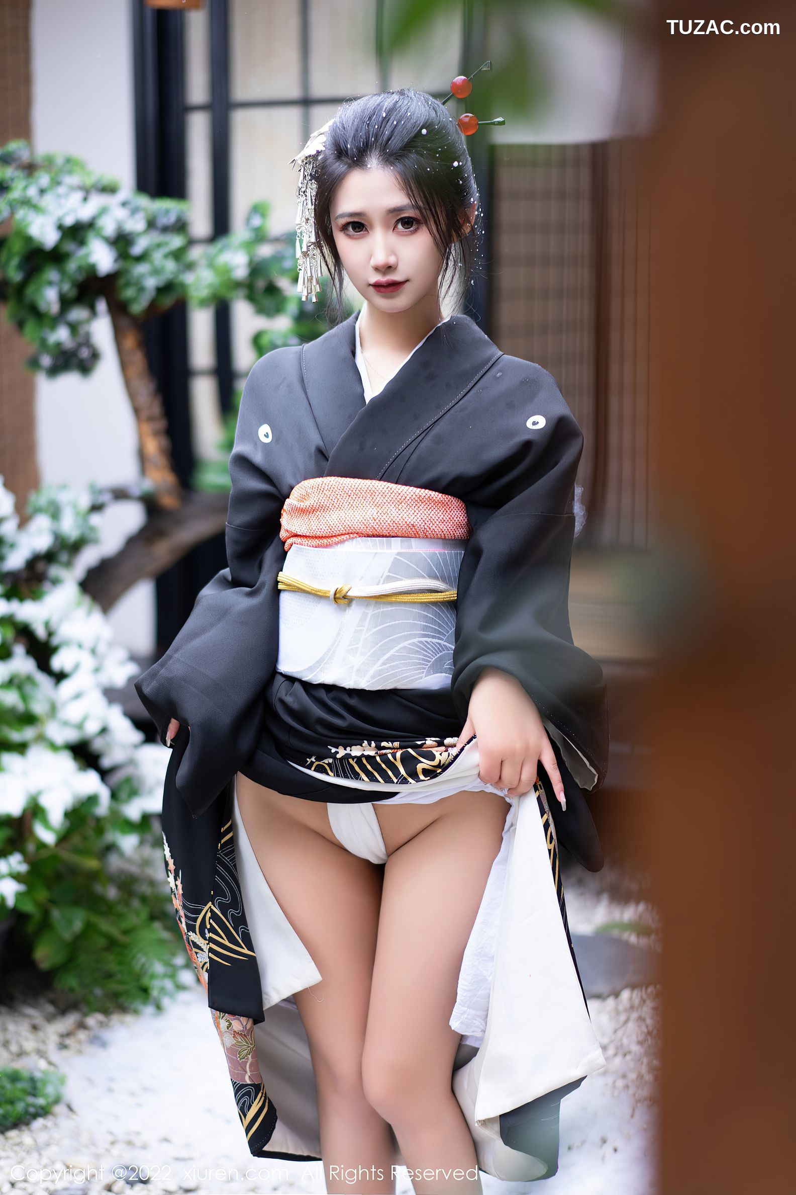 XiuRen-No.5932-阿姣-深色日式和服秀柔美身材