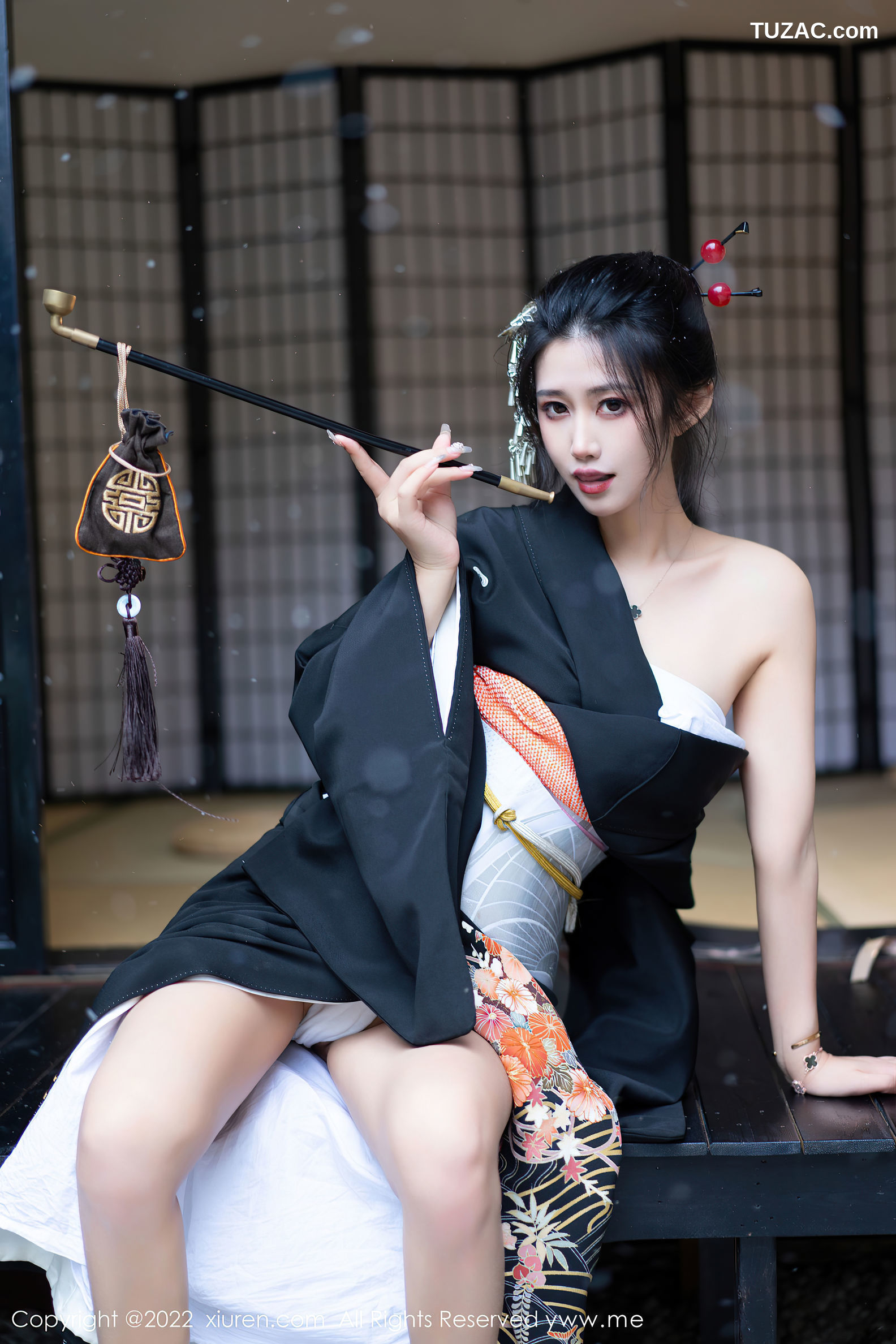 XiuRen-No.5932-阿姣-深色日式和服秀柔美身材