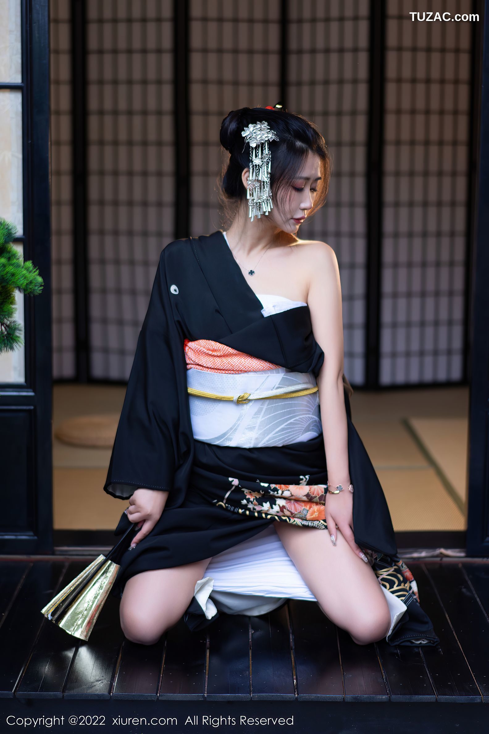 XiuRen-No.5932-阿姣-深色日式和服秀柔美身材