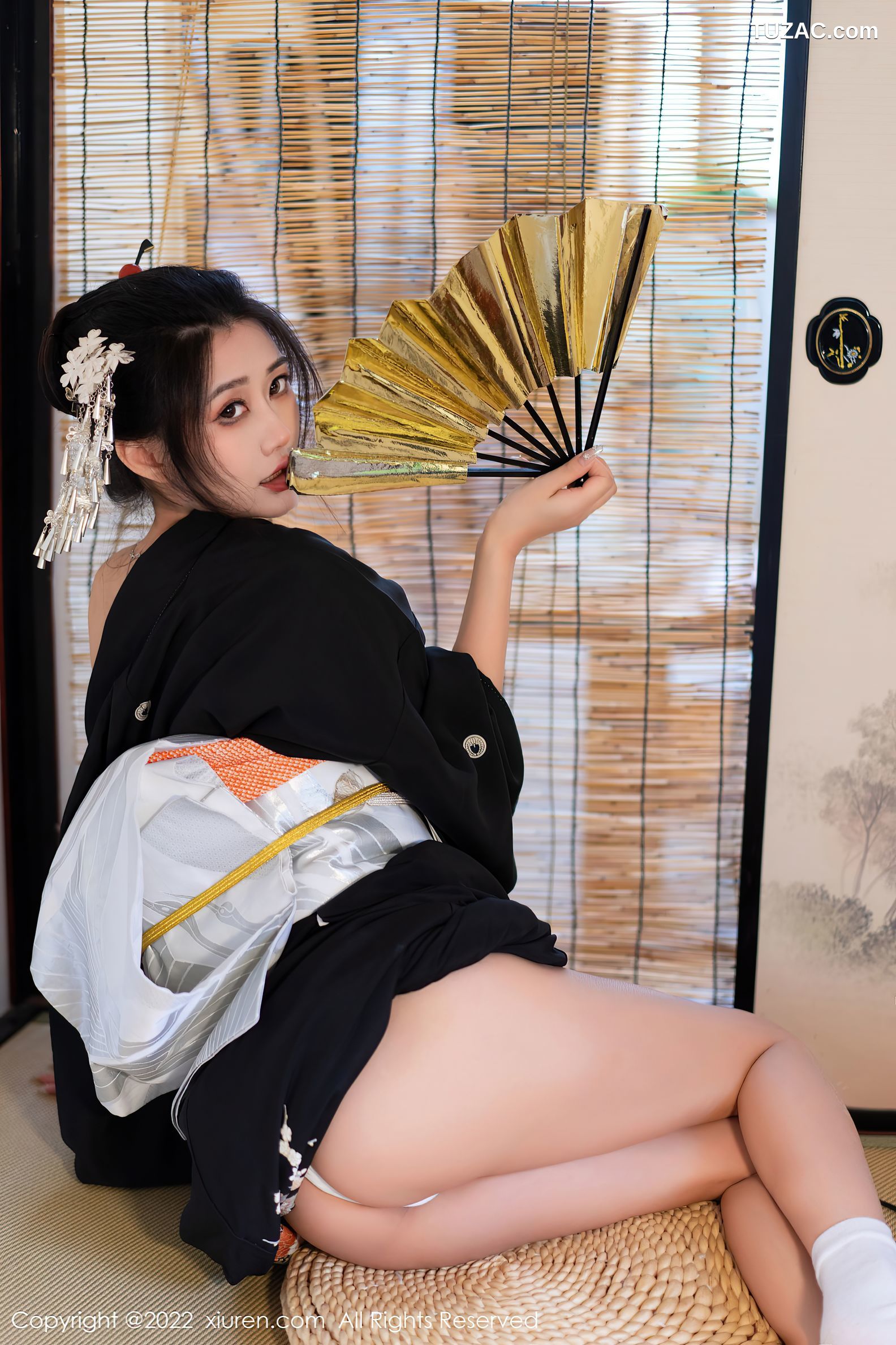 XiuRen-No.5932-阿姣-深色日式和服秀柔美身材