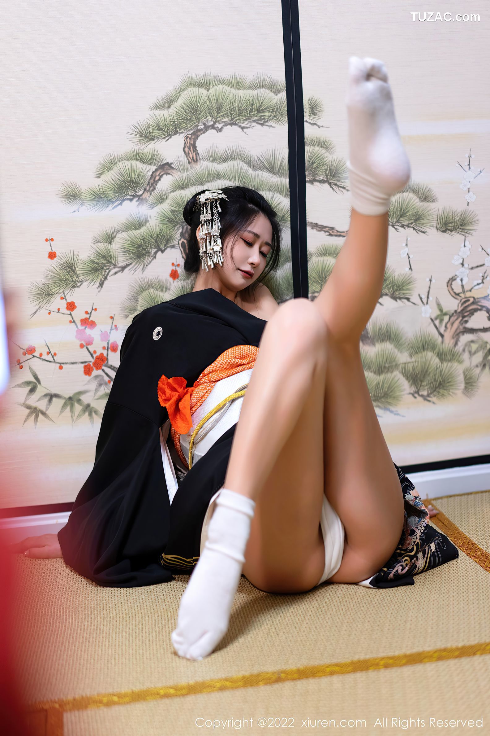XiuRen-No.5932-阿姣-深色日式和服秀柔美身材