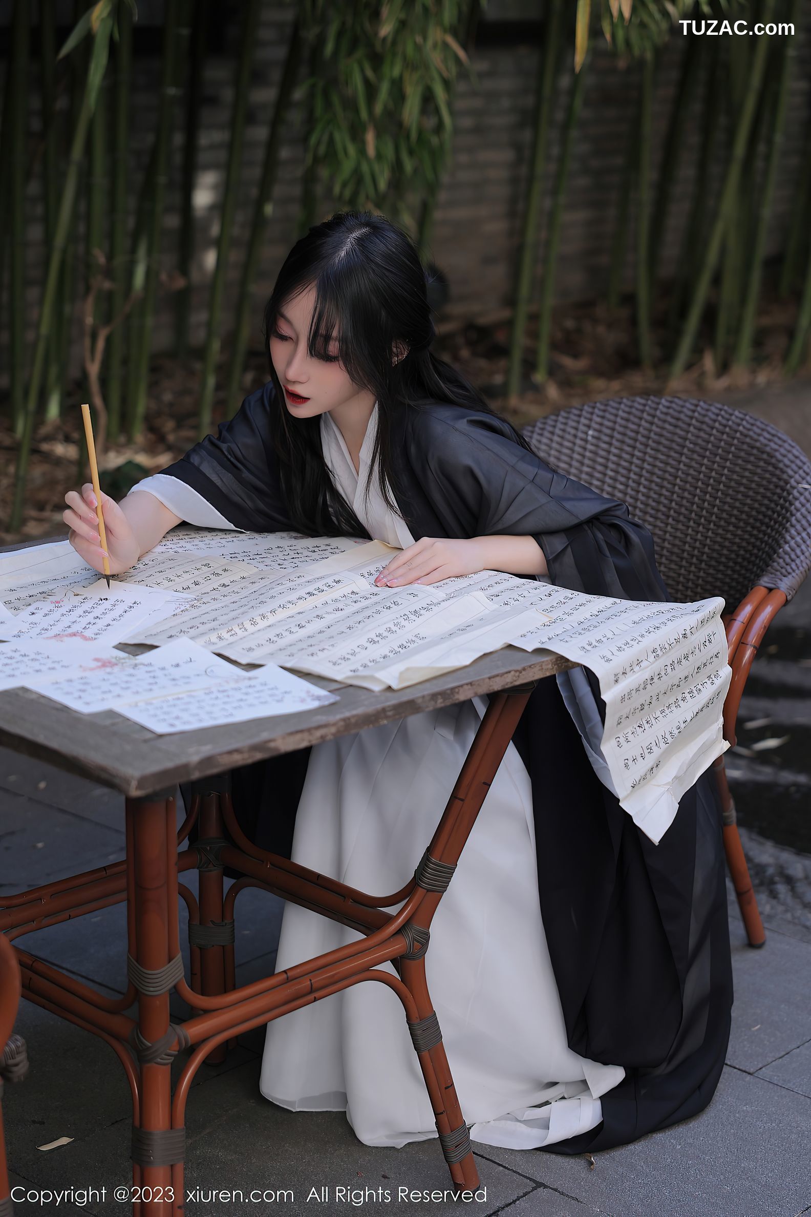 XiuRen秀人网-6094-玥儿玥-海南旅拍白色古装服饰
